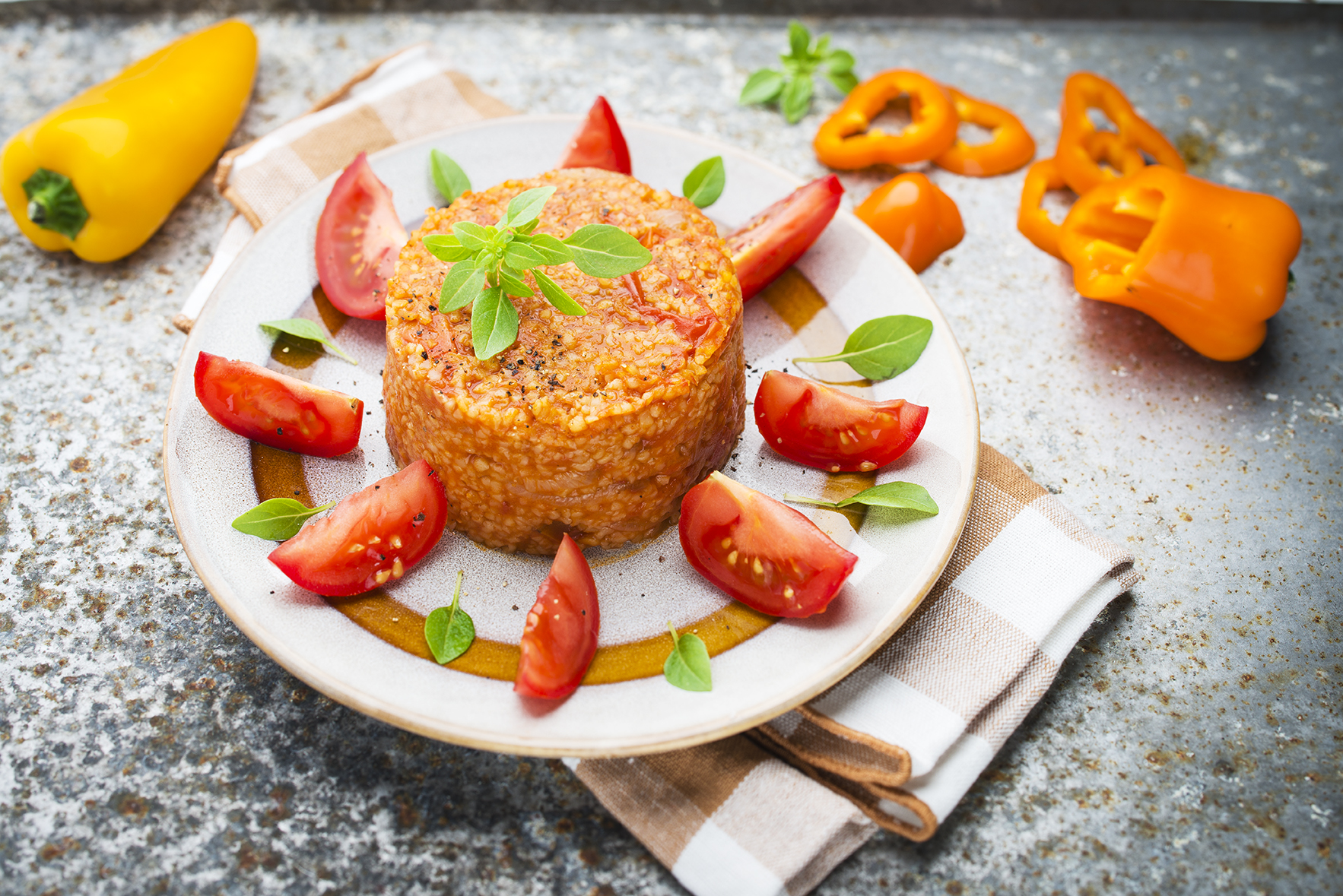 Bulgur com tomate