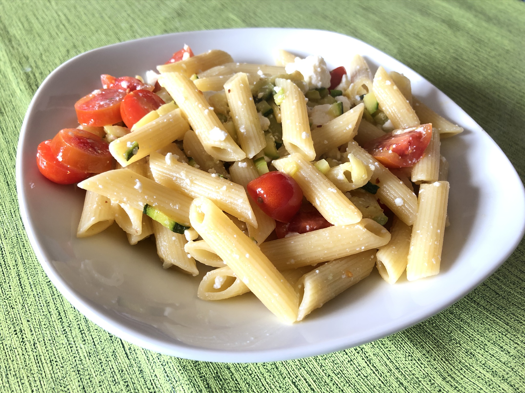 Penne Zucchine e Pancetta