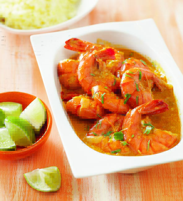 Curry de gambas