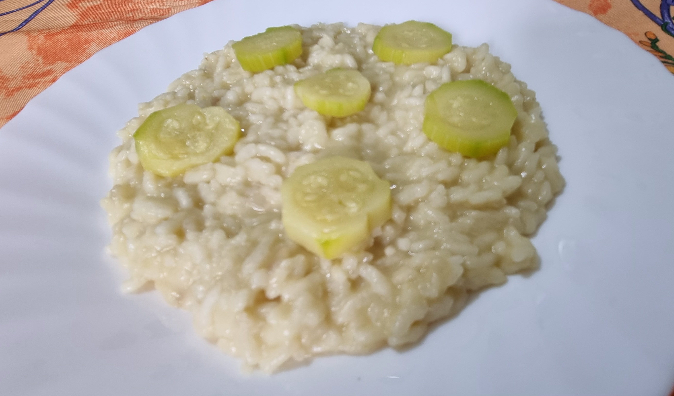 Risotto con crema di zucchine