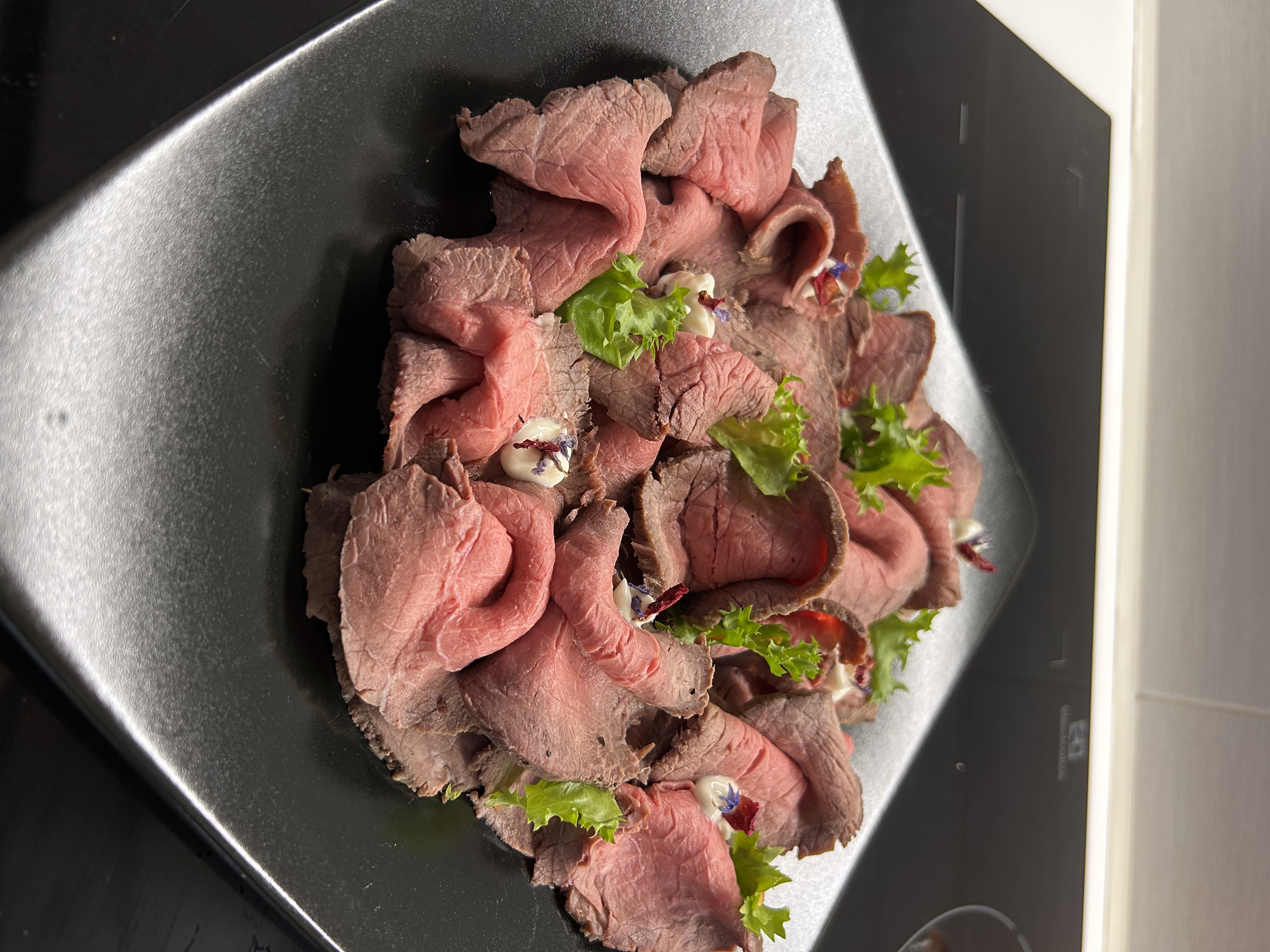 Roast-beef al vapore con patate