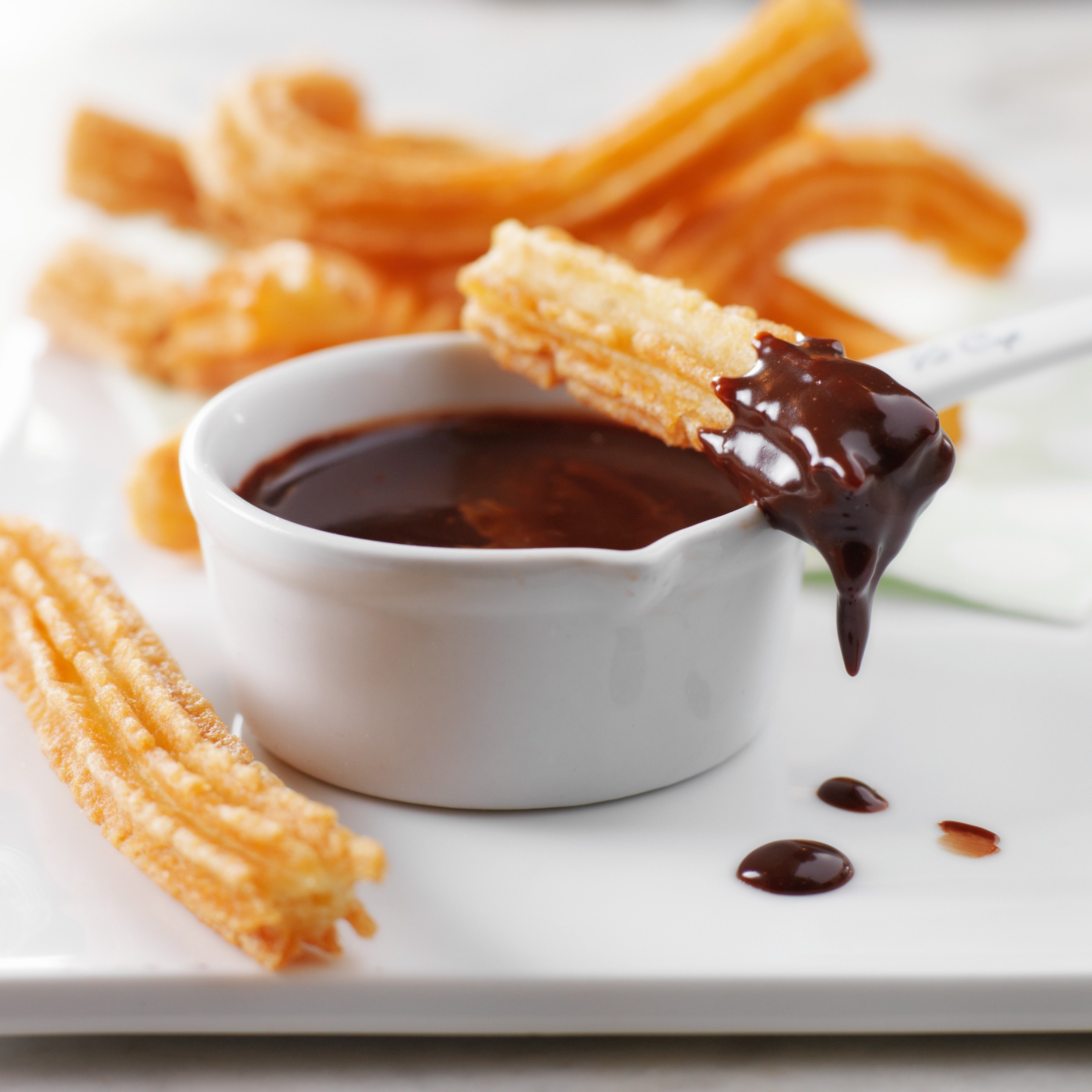 Churros con cioccolata calda