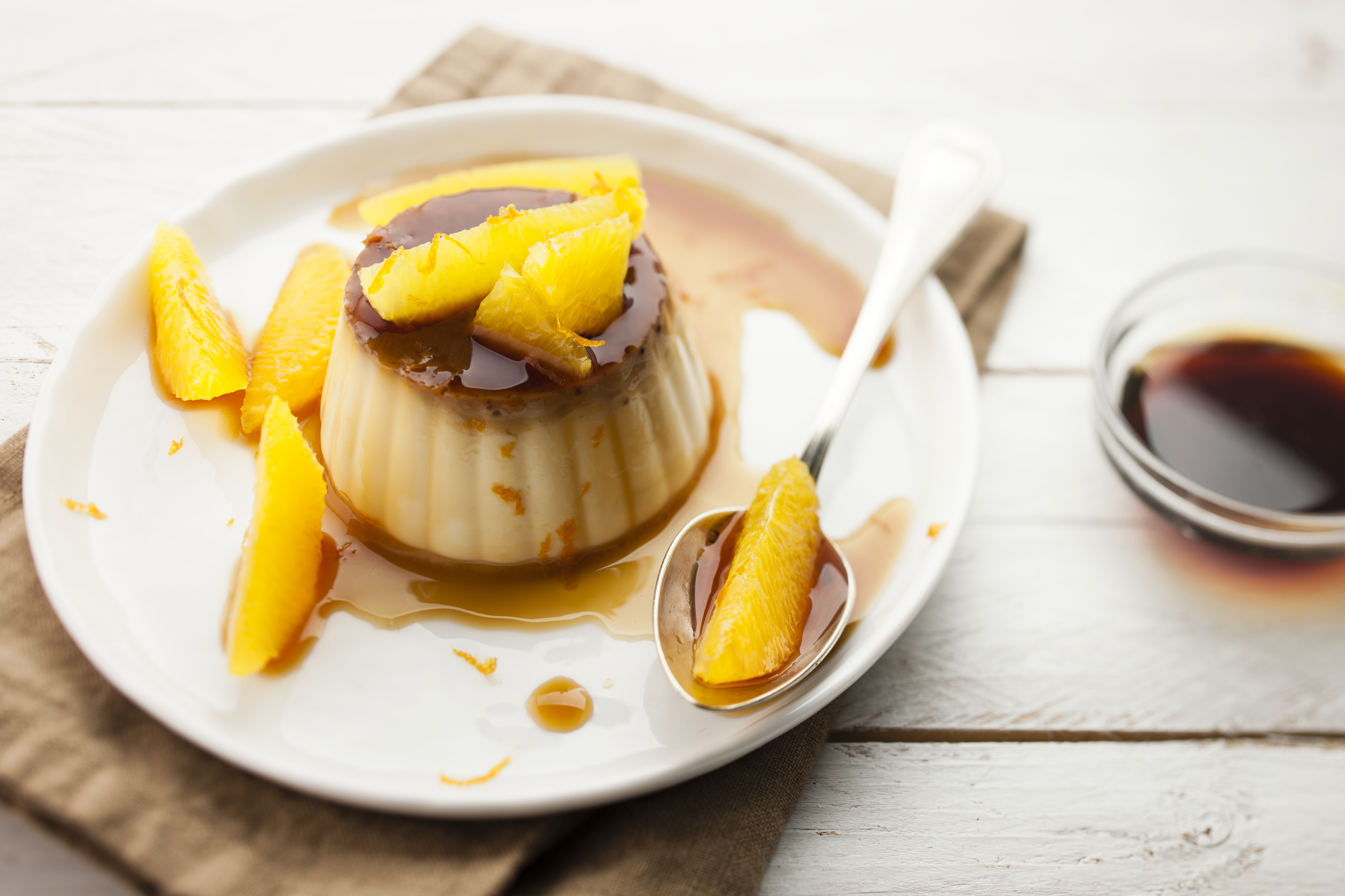 Crème caramel all'arancia