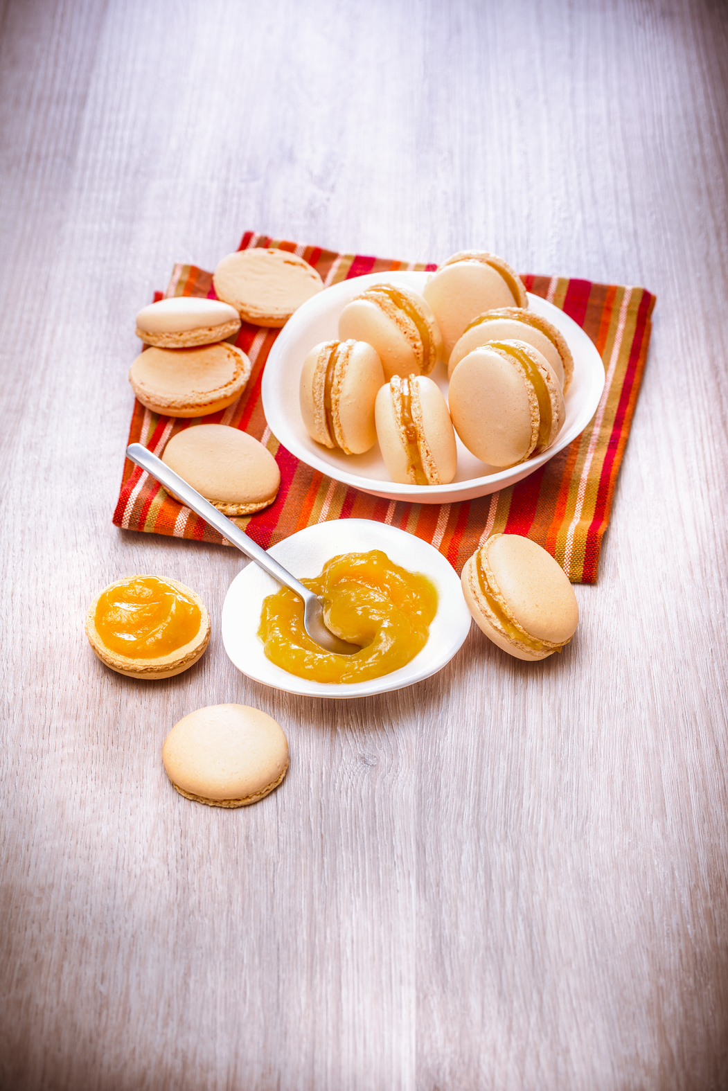 Macarons de mango
