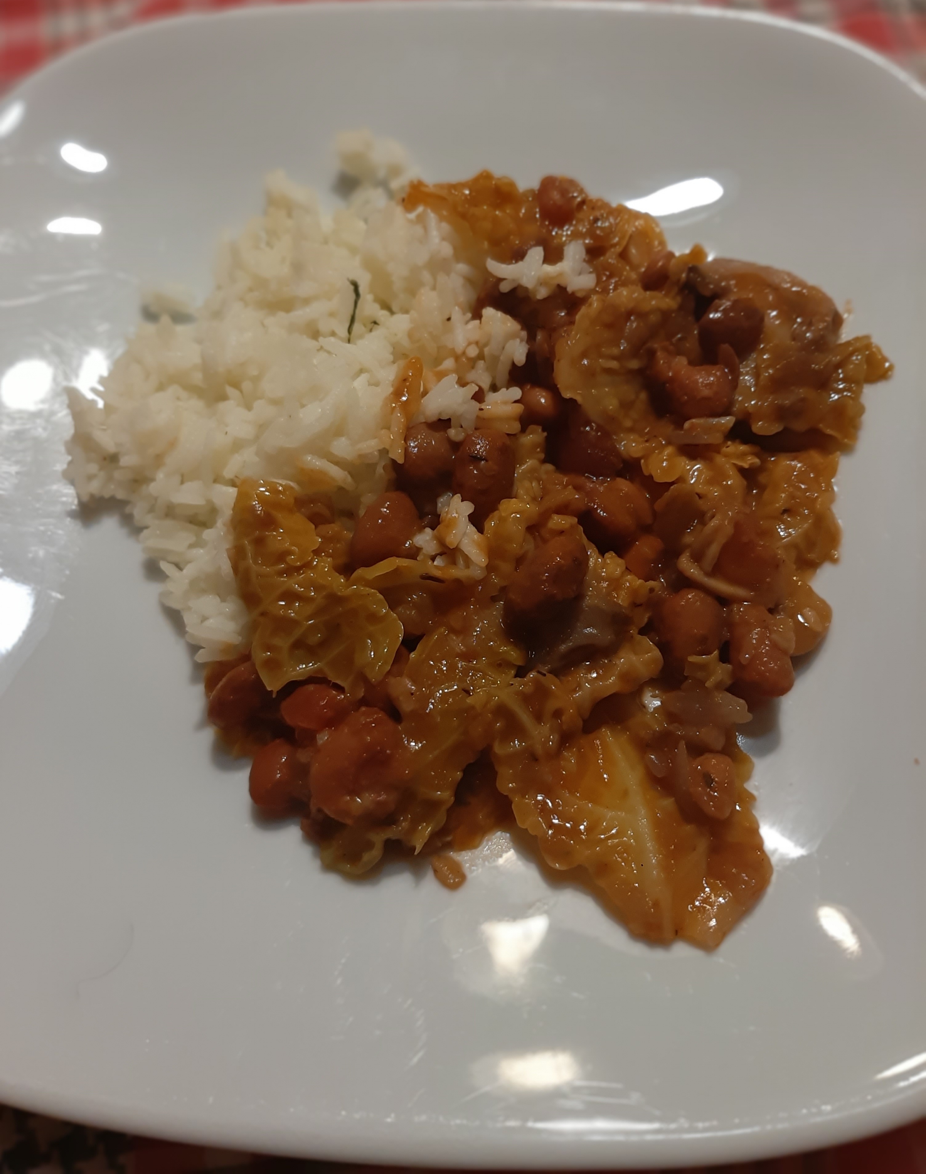 Feijoada de feijão manteiga e cogumelos