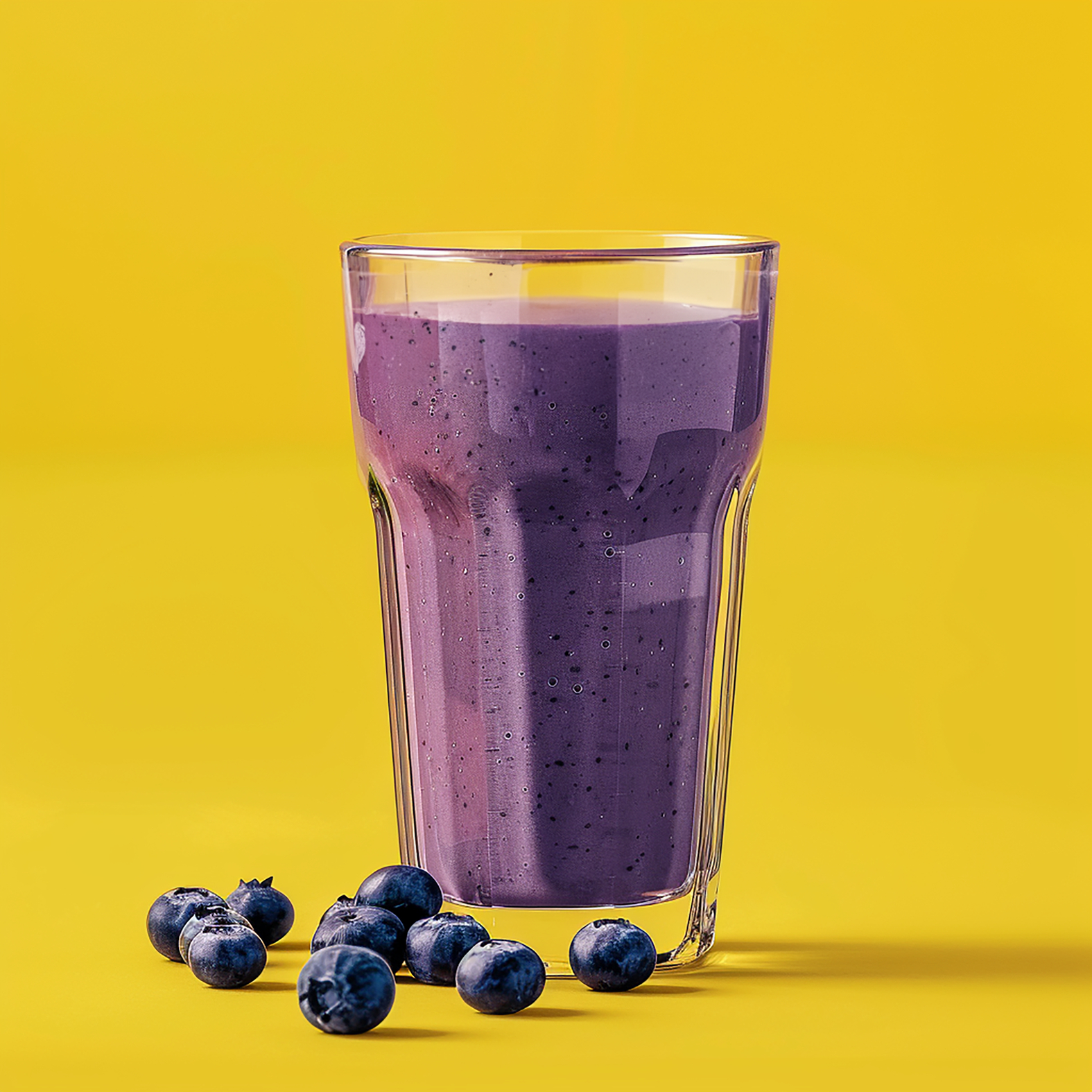 Smoothie de mirtilo e leite de aveia