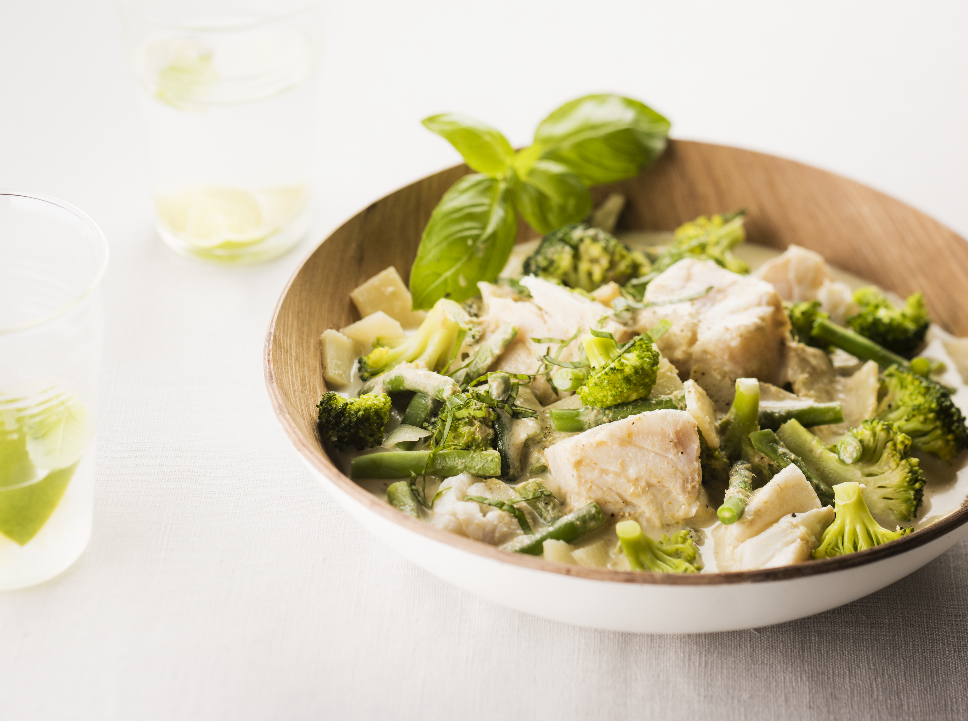 Curry verde de pescado