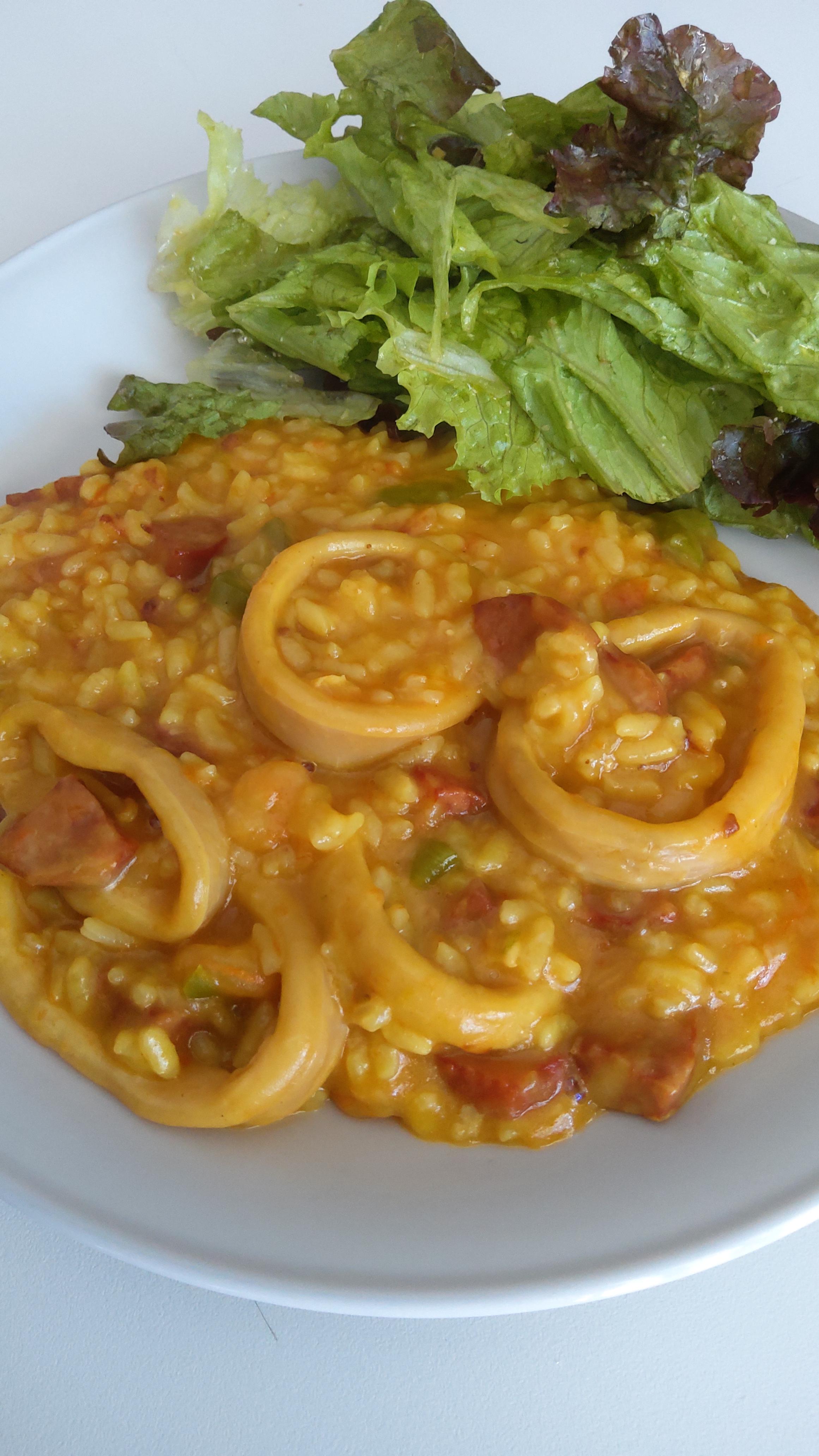 Risotto de lulas
