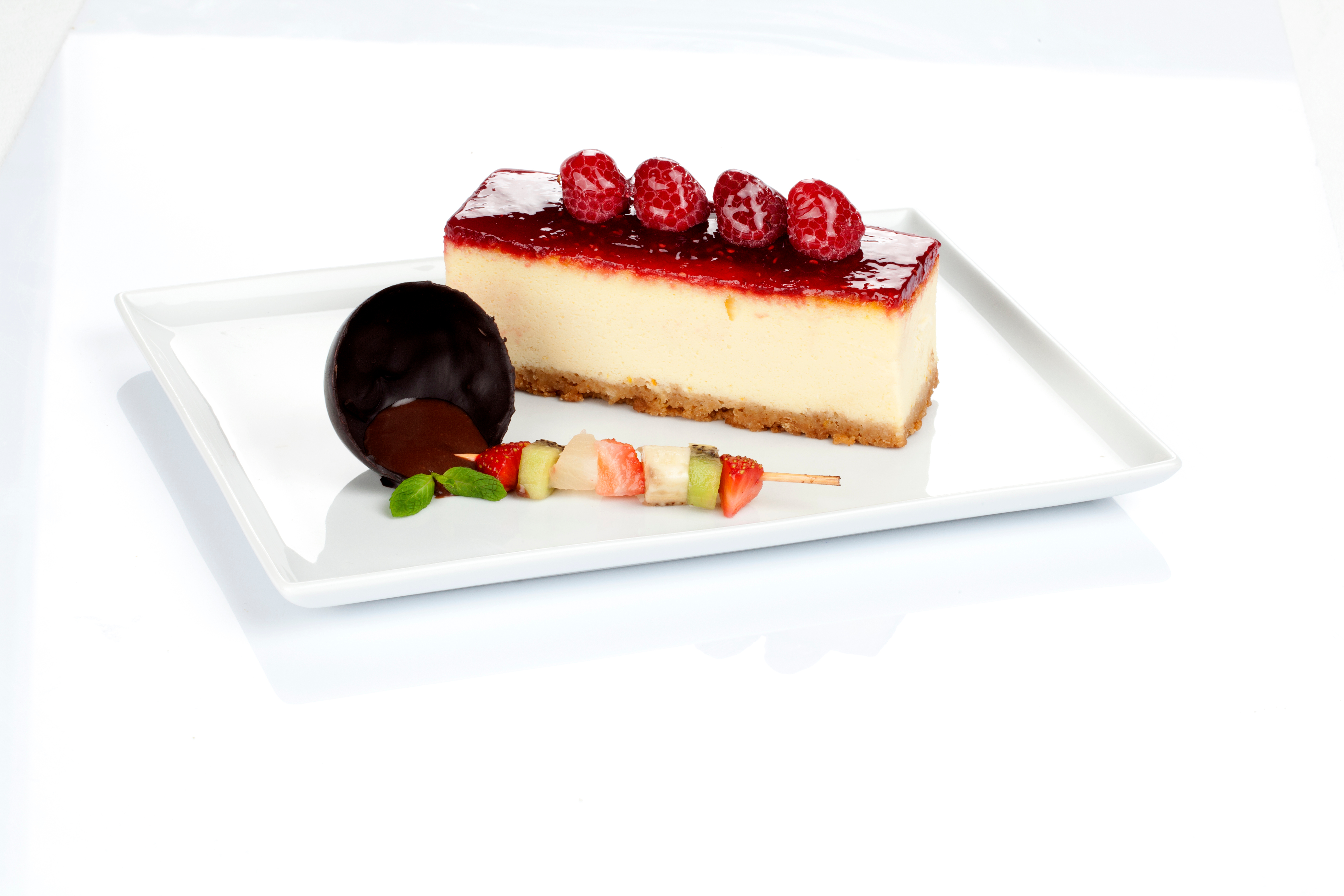 Cheesecake de frambuesa y granada Jordi Cruz