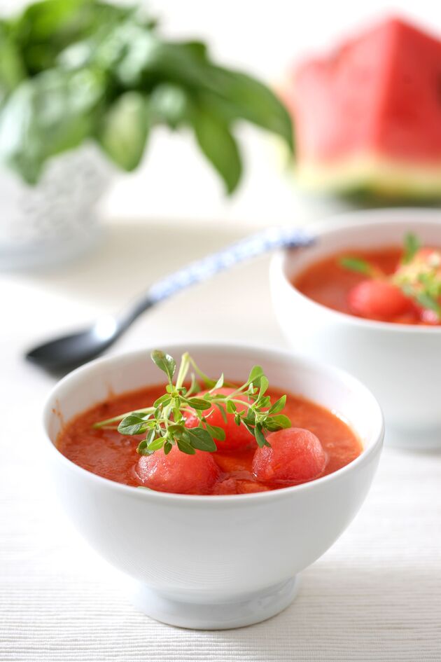 Sopa helada de sandía