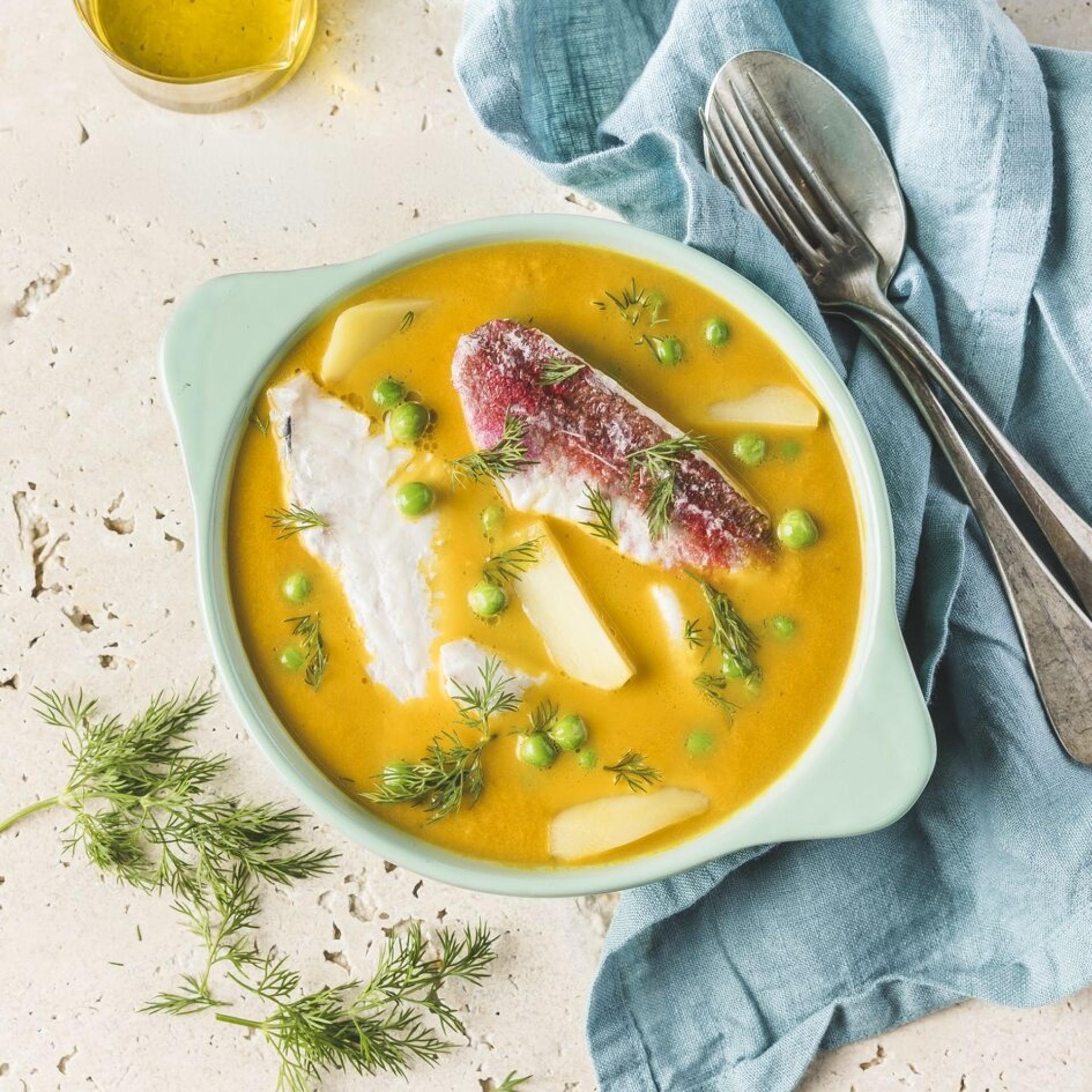 Poisson Vapeur, tagiatelle de lgumes et velout Poisson Vapeur, tagiatelle de lgumes et velout