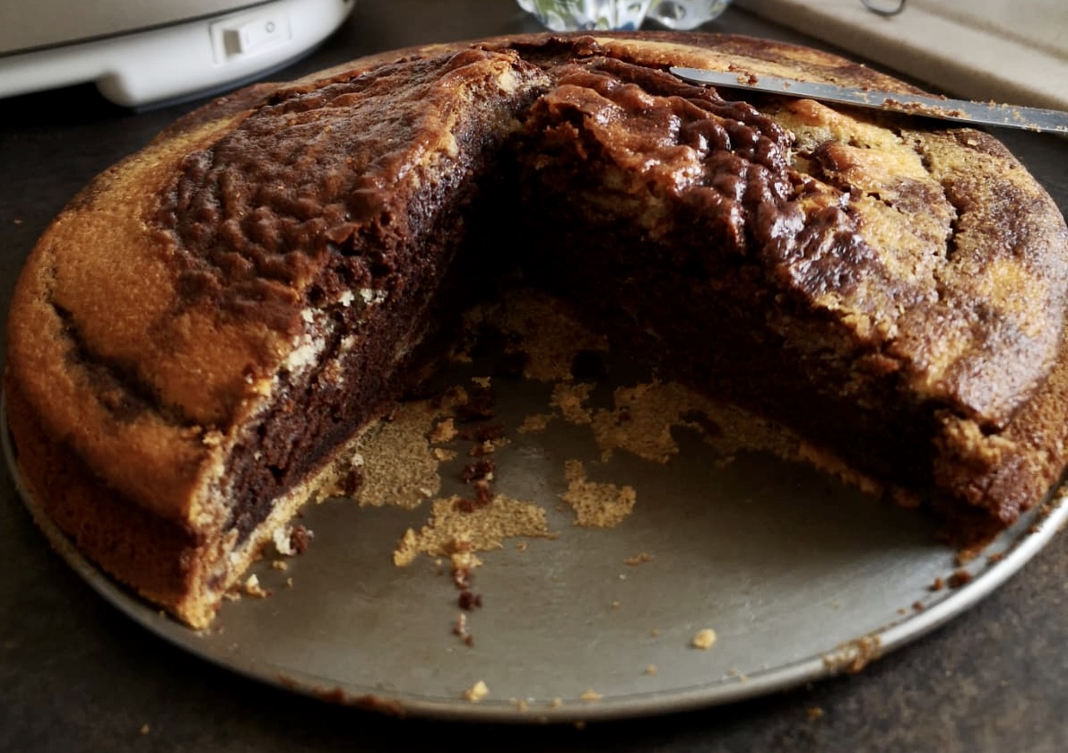 Torta variegata allo yogurt