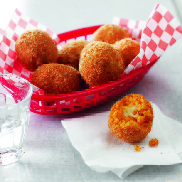 Croquetas de arroz y mozzarella
