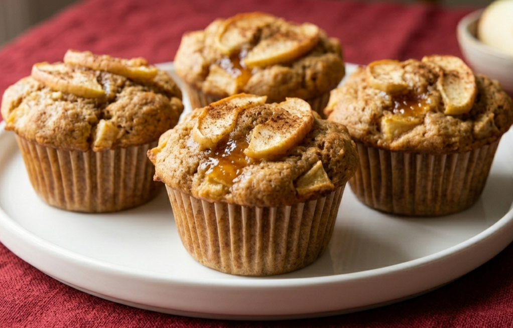 Muffin alle mele senza zucchero