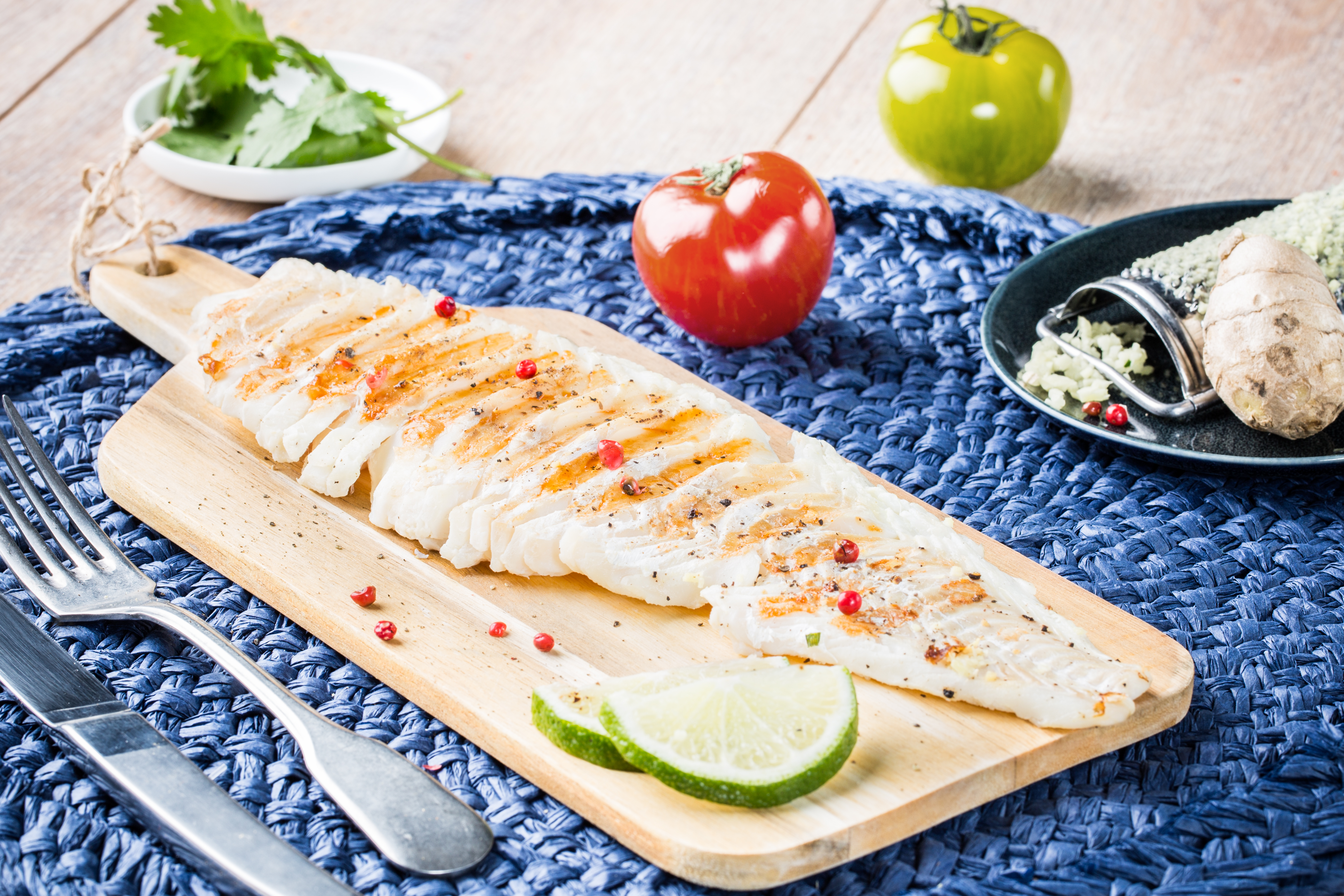 Kabeljaufilet mit Ingwer