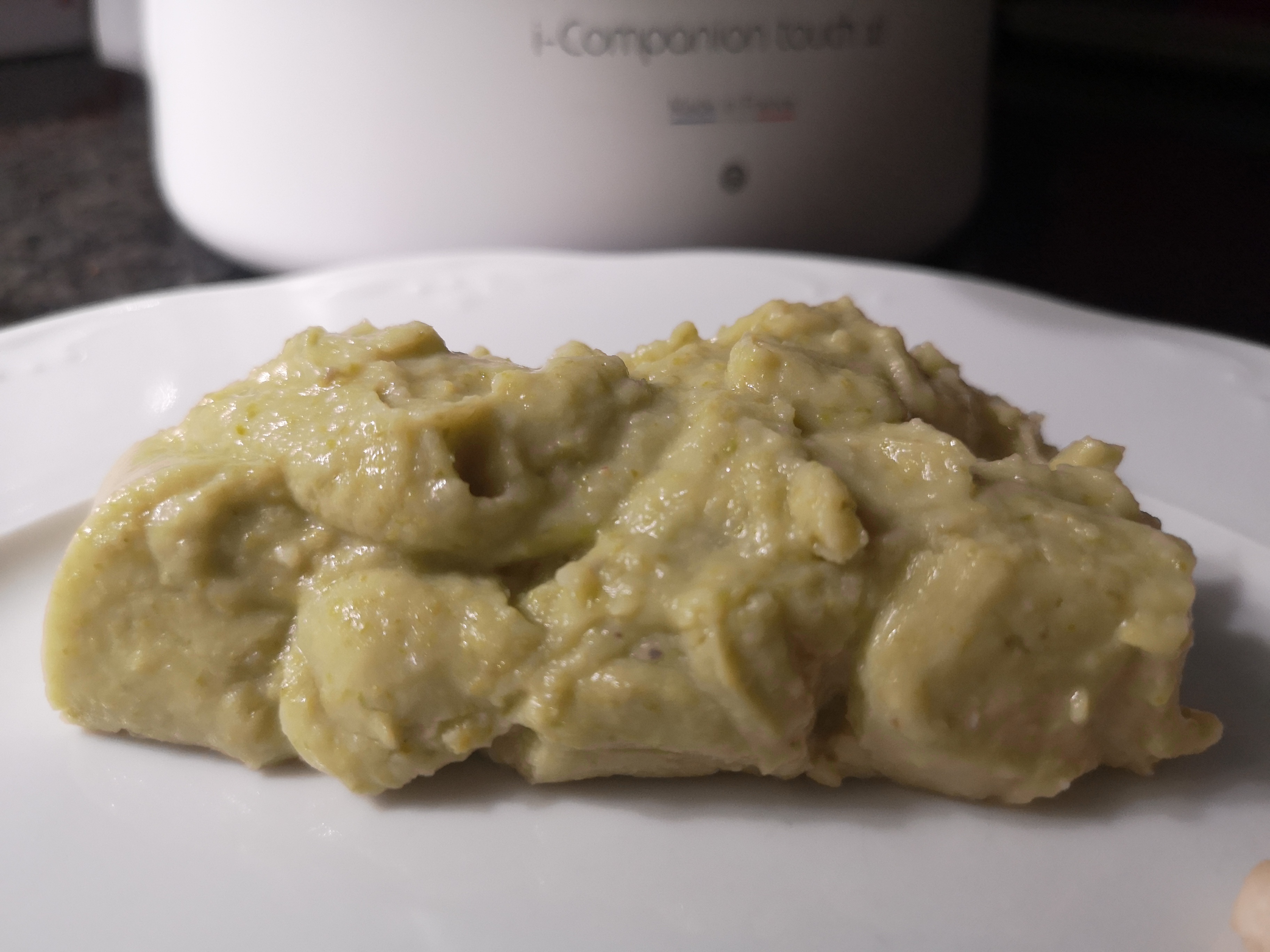 Puré de papas y espárragos trigueros