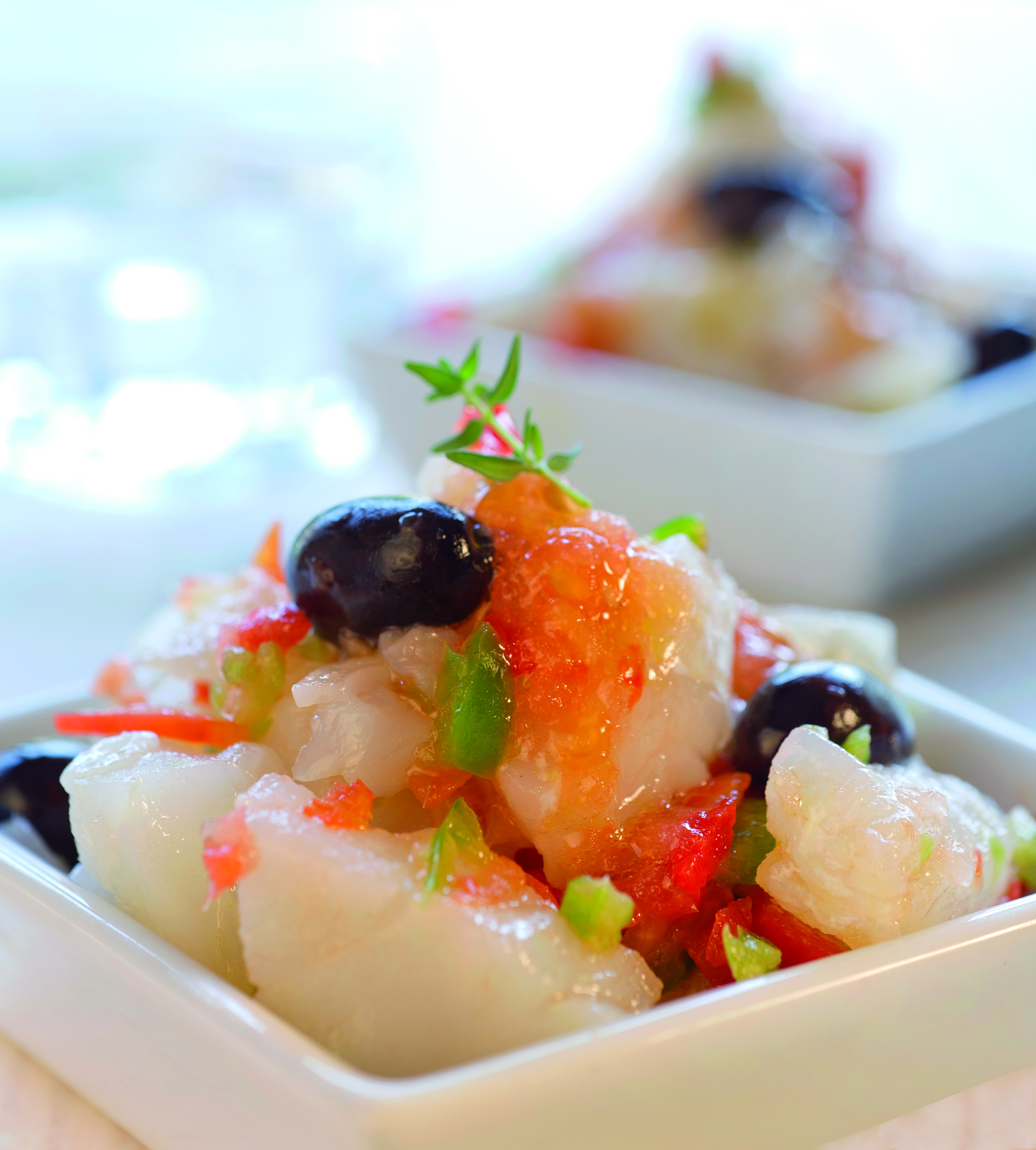 Esqueixada de bacalao