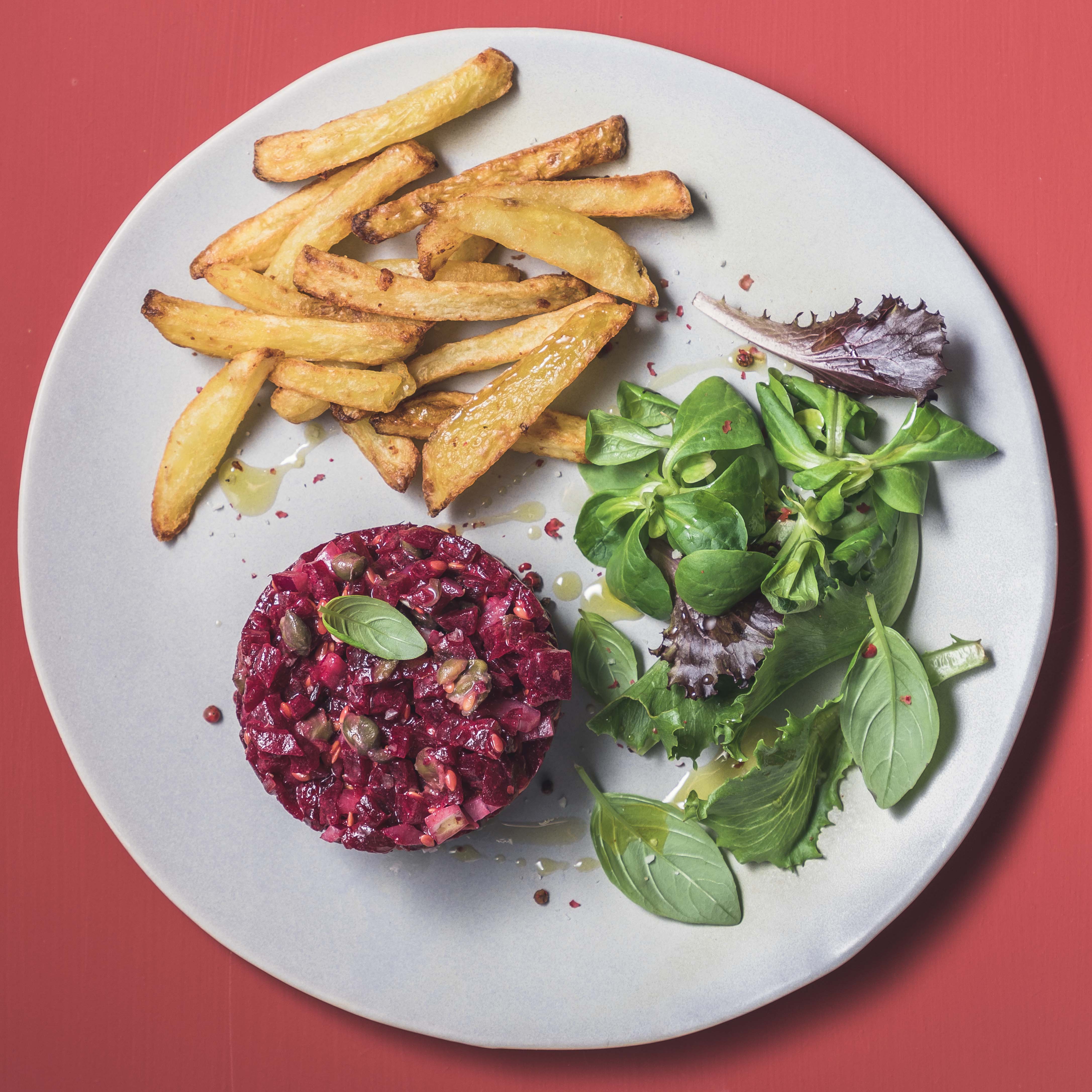 Steak tartar vegetariano