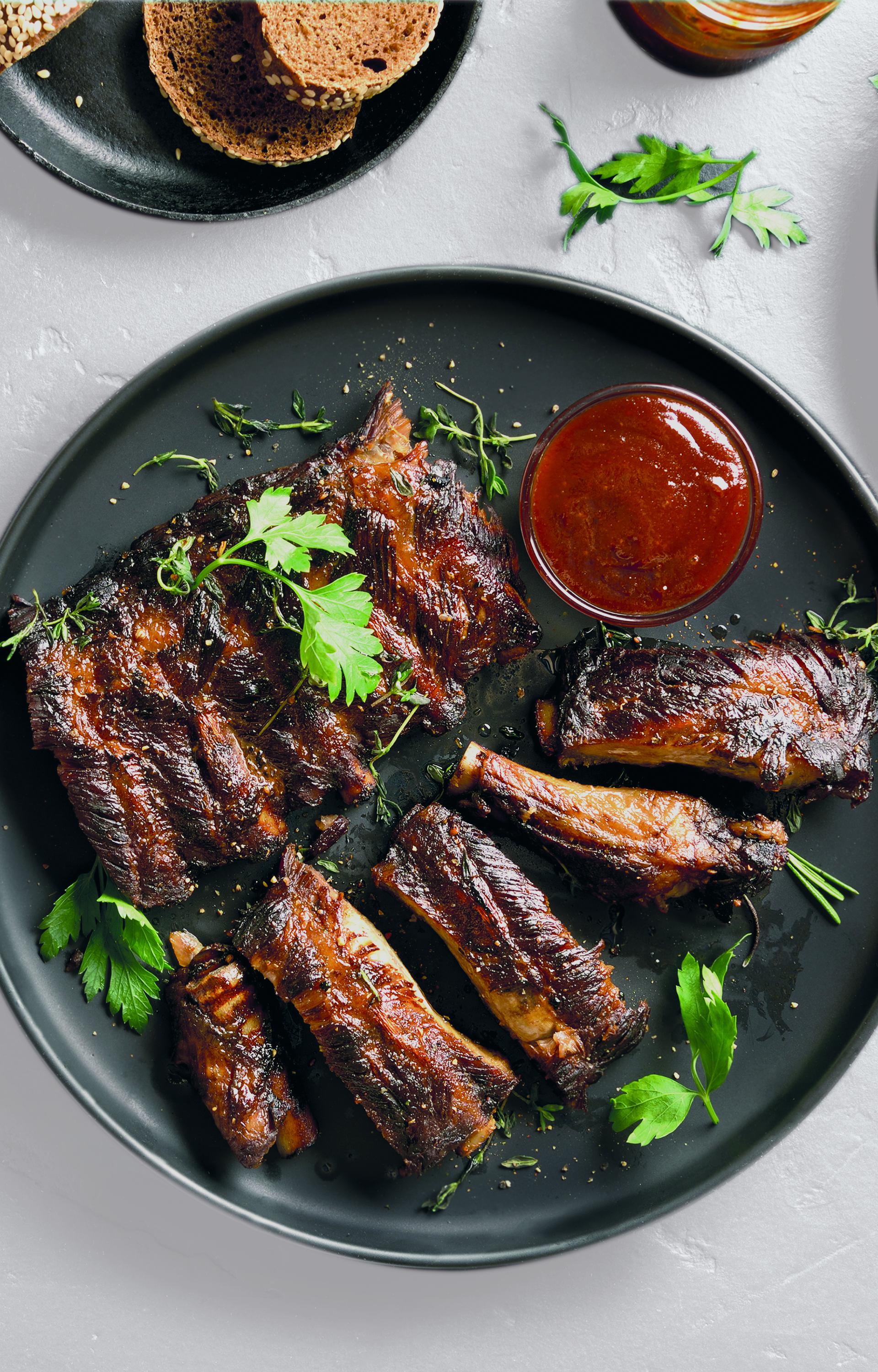 Ribs grillés sauce barbecue - Recette Easy Fry XL Surface | Moulinex