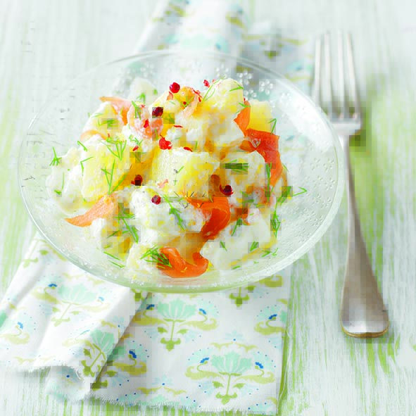 Ensalada de patatas y ahumados