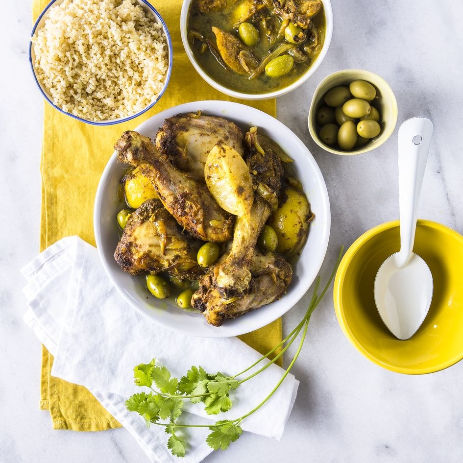 Tagine de Pollo Asado y Verduras con Especias