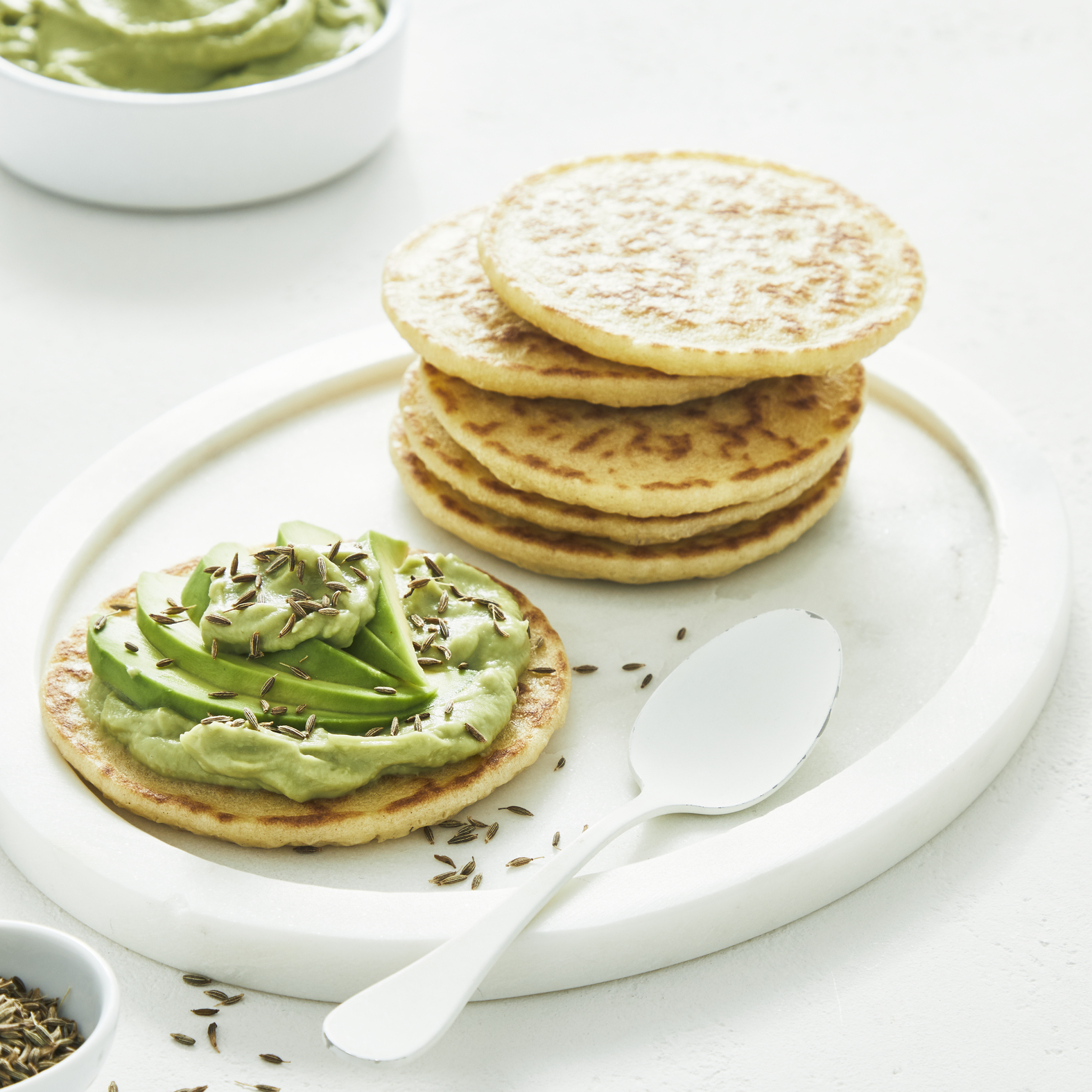 Glutenfreie Avocado-Pfannkuchen