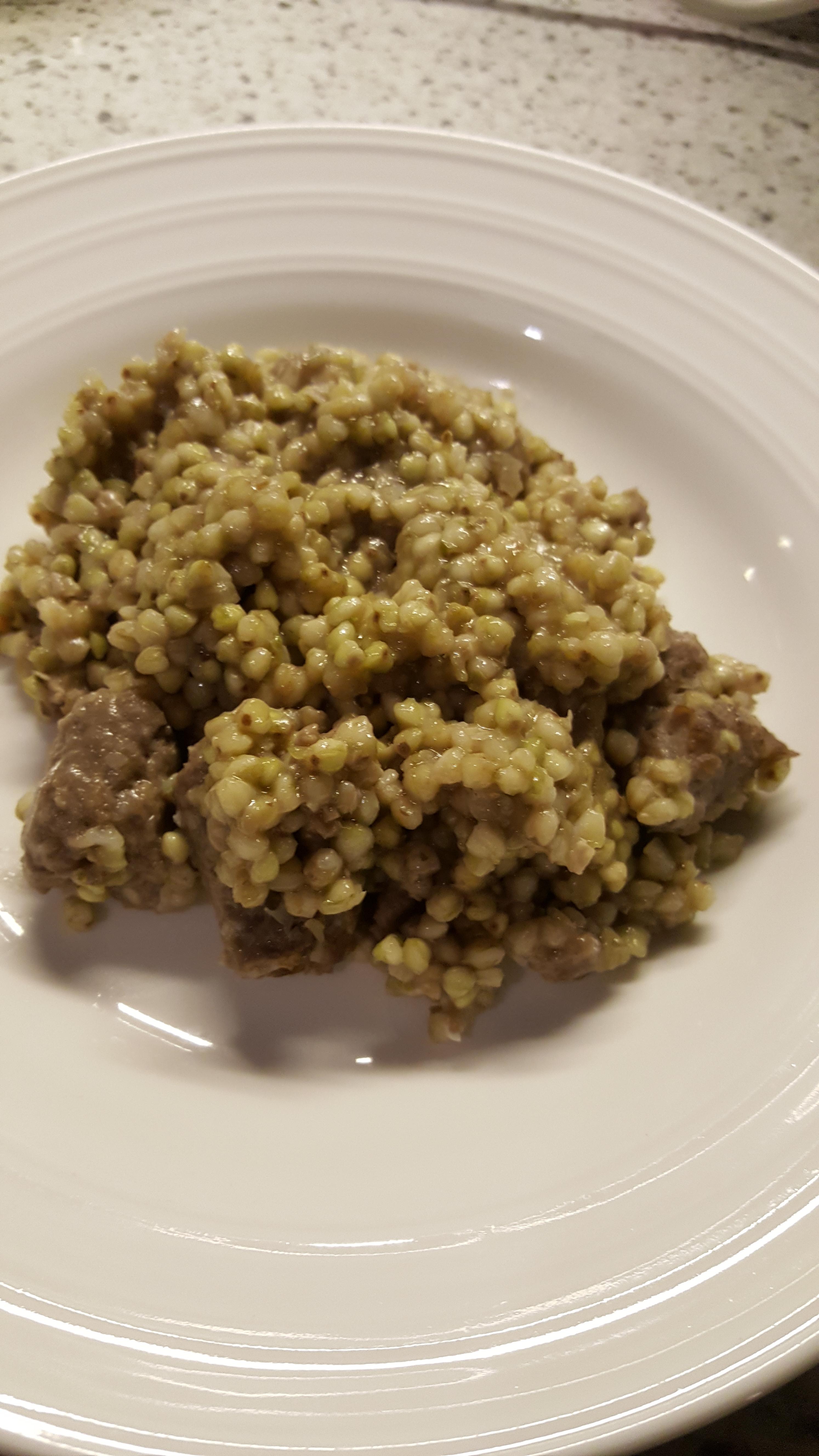 Grano saraceno funghi e speck by Marco Scaglione(gluten free)