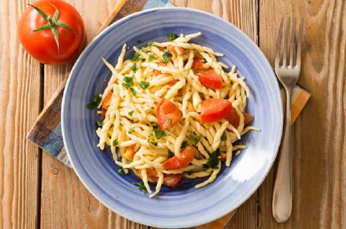 Troffie al pesto e pomodori