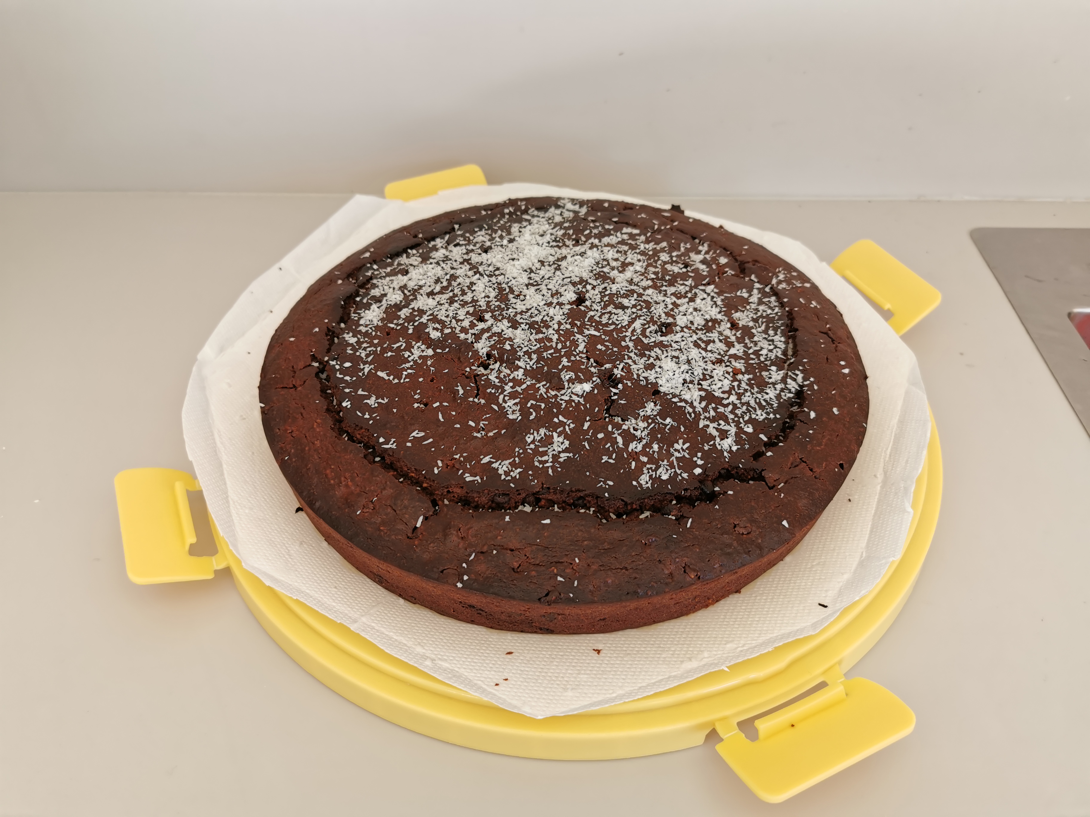 Ciambellone ricotta, cioccolato e cocco