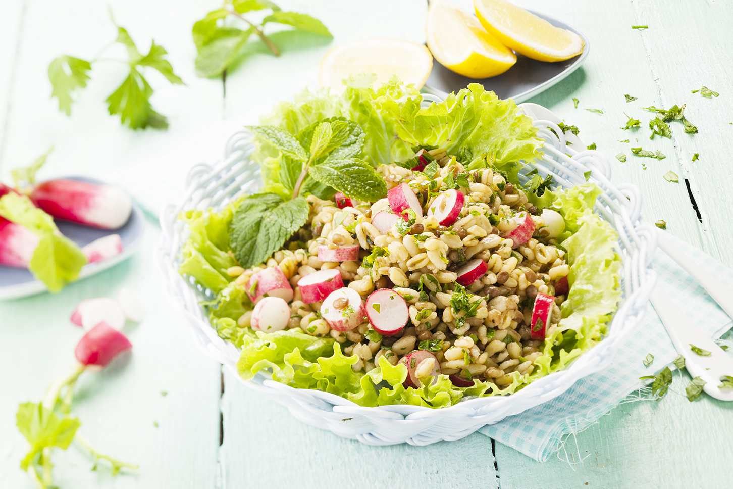 Ensalada de trigo libanés