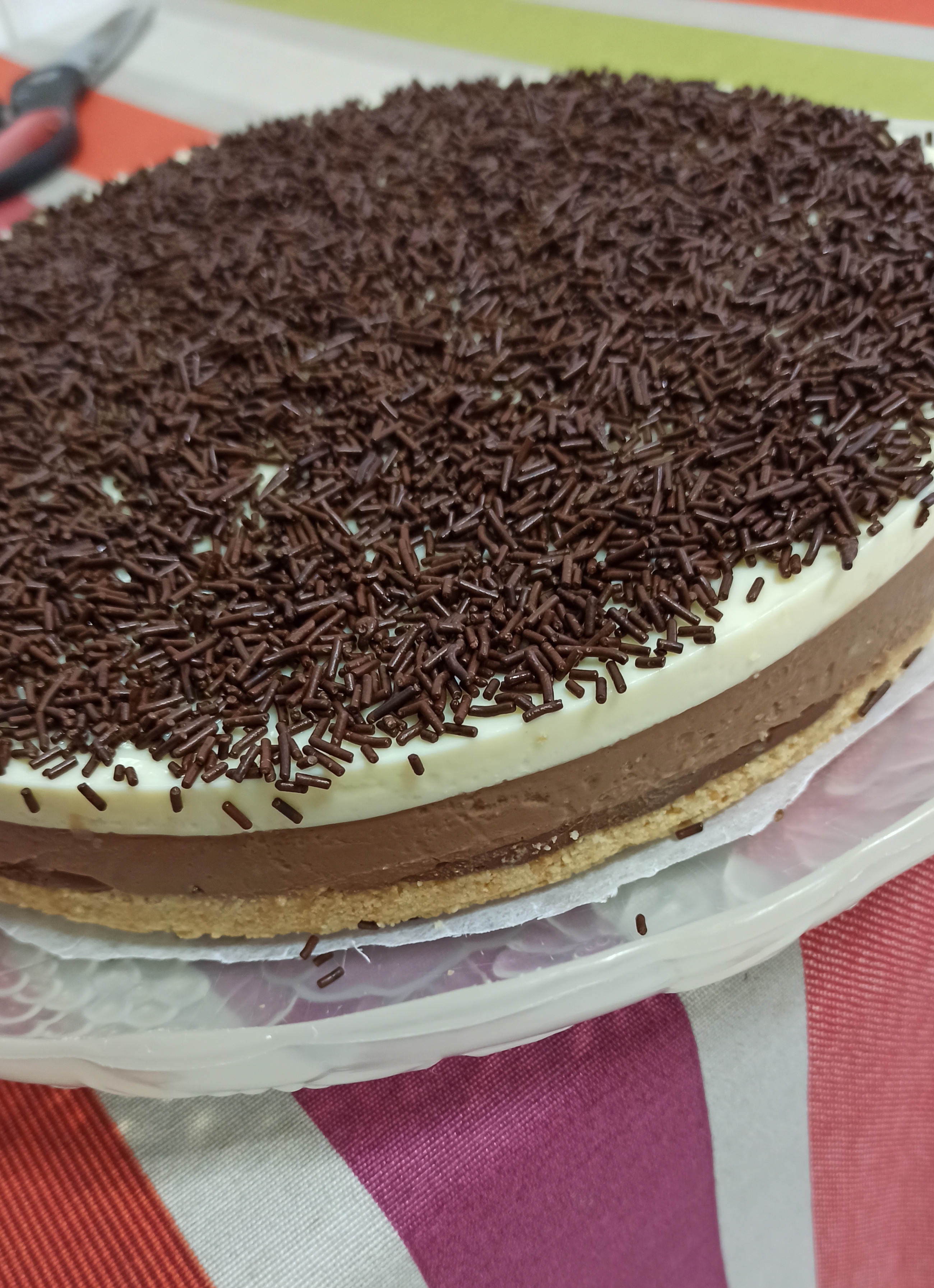 Tarta tres chocolates