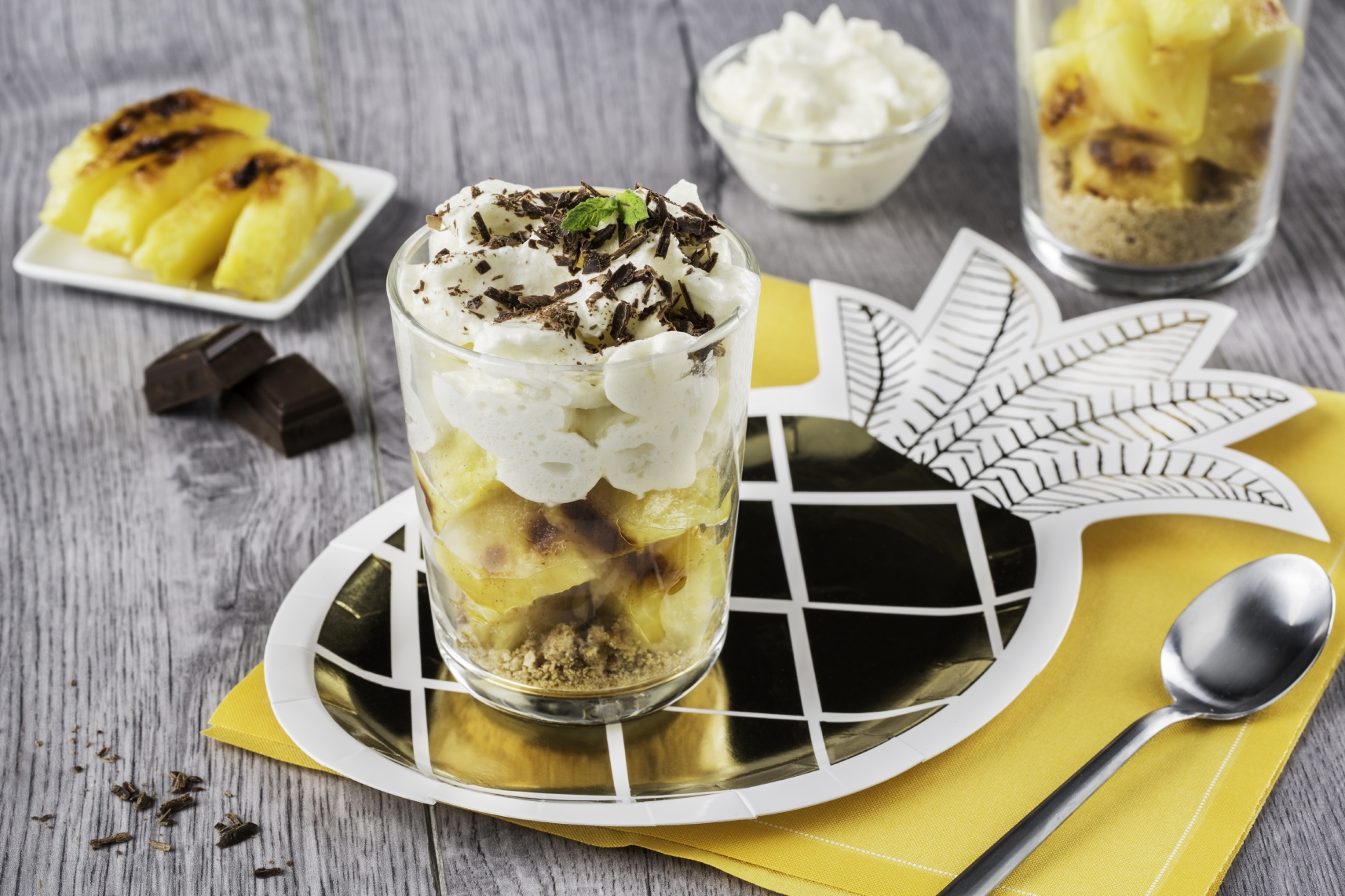 Trifle van ananas