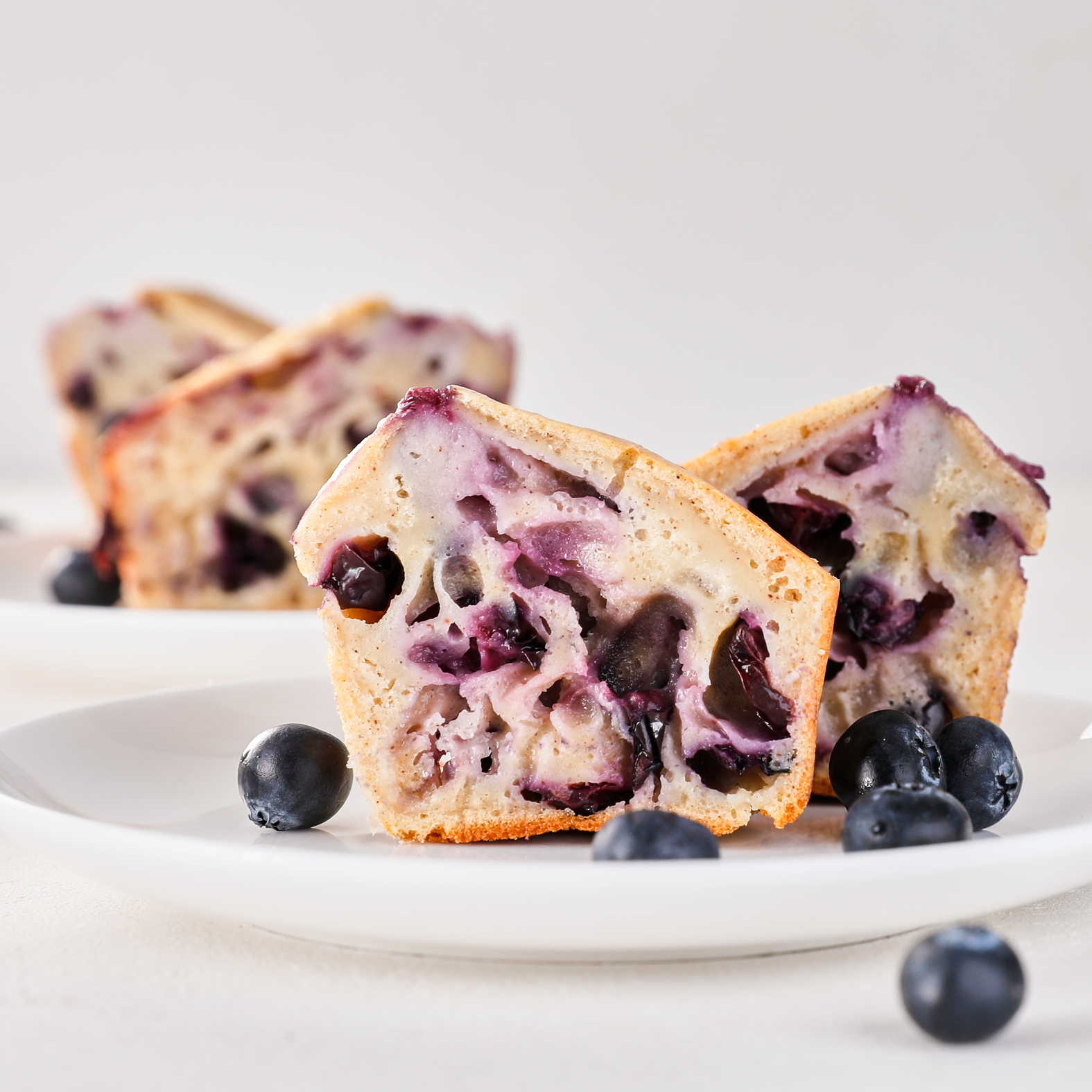 Muffins de arándano sin azúcar