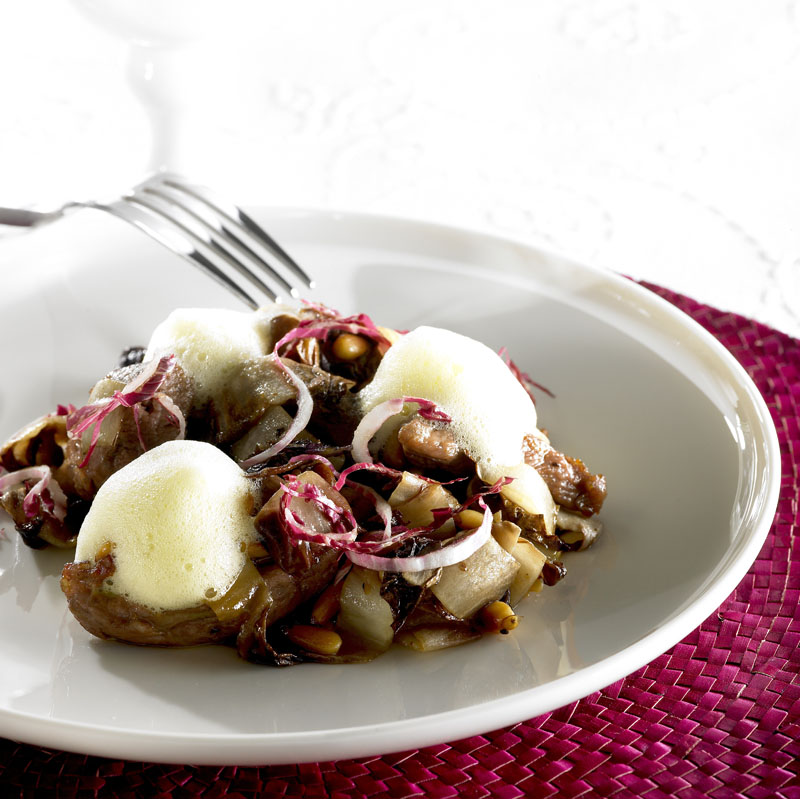 Lammbraten mit rotem Chicorée