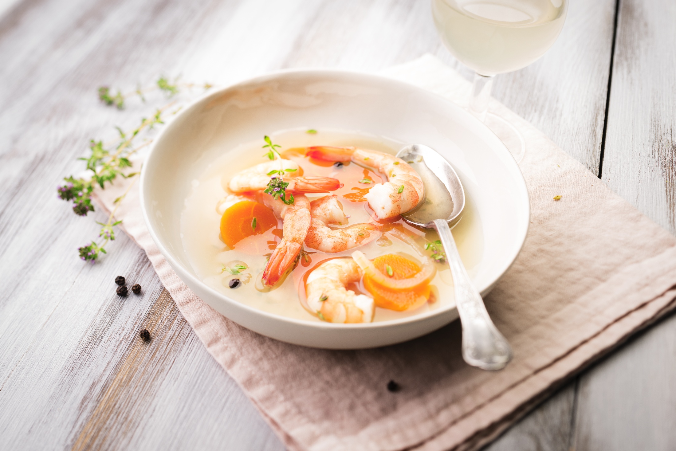 Caldo de gambas