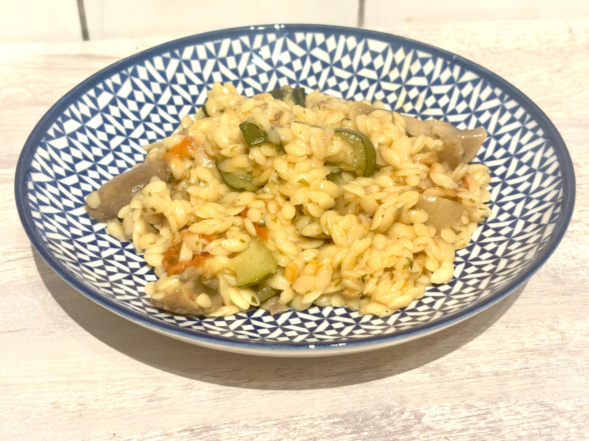 Orzo au poulet et champignons Orzo au poulet et champignons