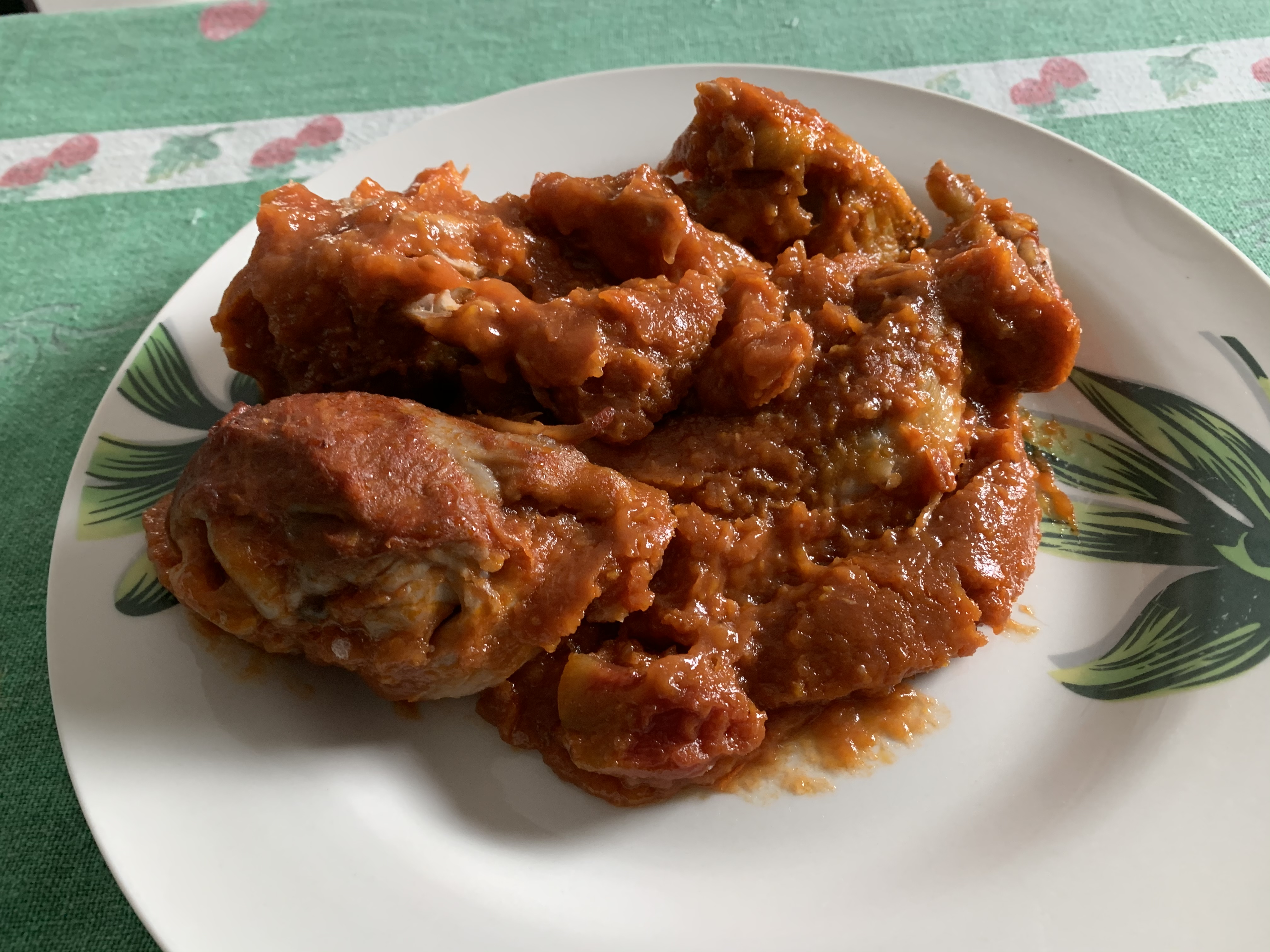 Cosce di pollo alla cacciatora