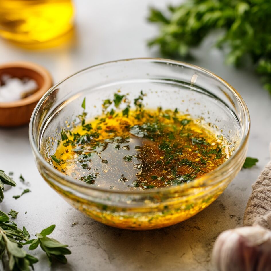 Vinaigrette al limone e aglio