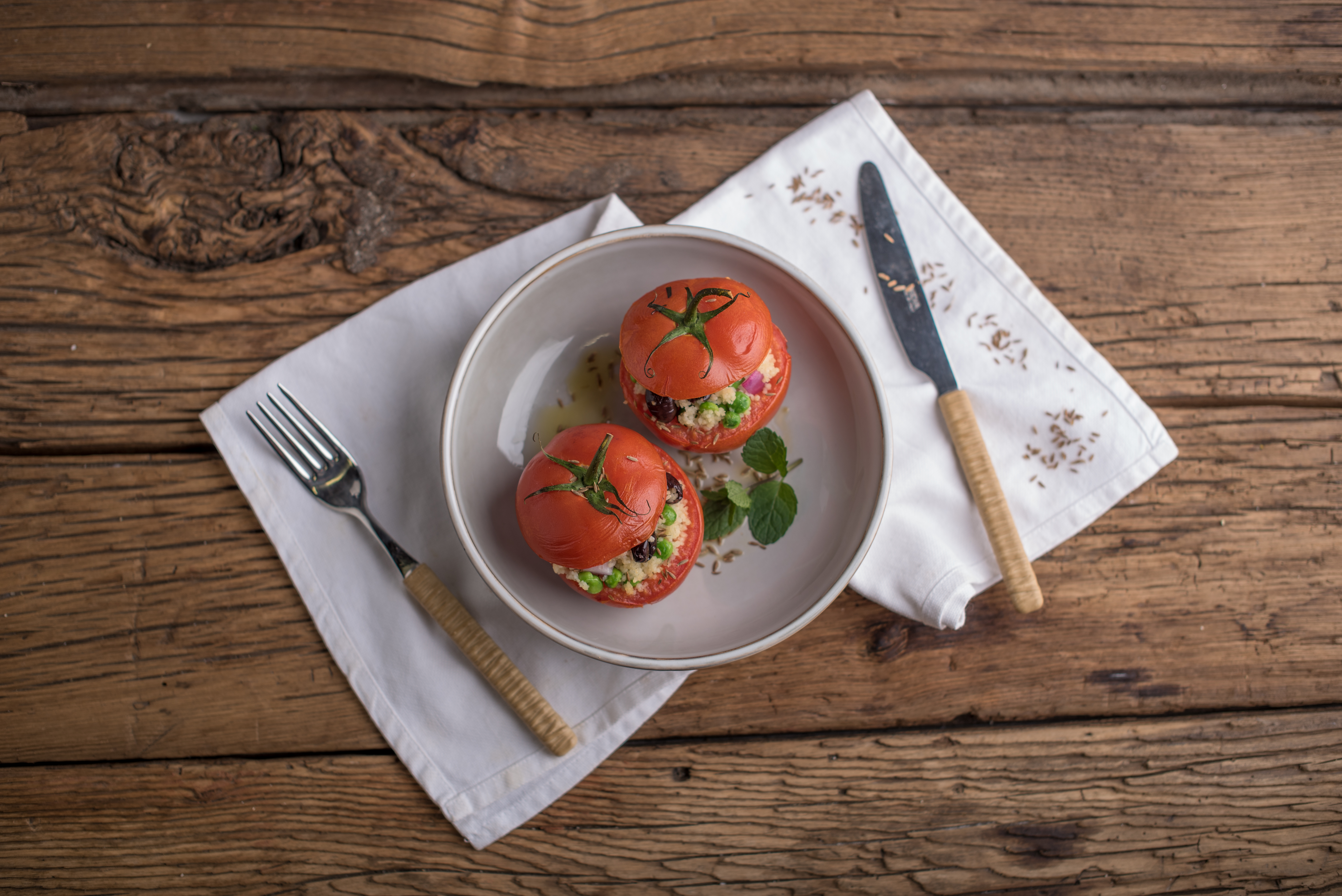 Pomodori ripieni al cous cous