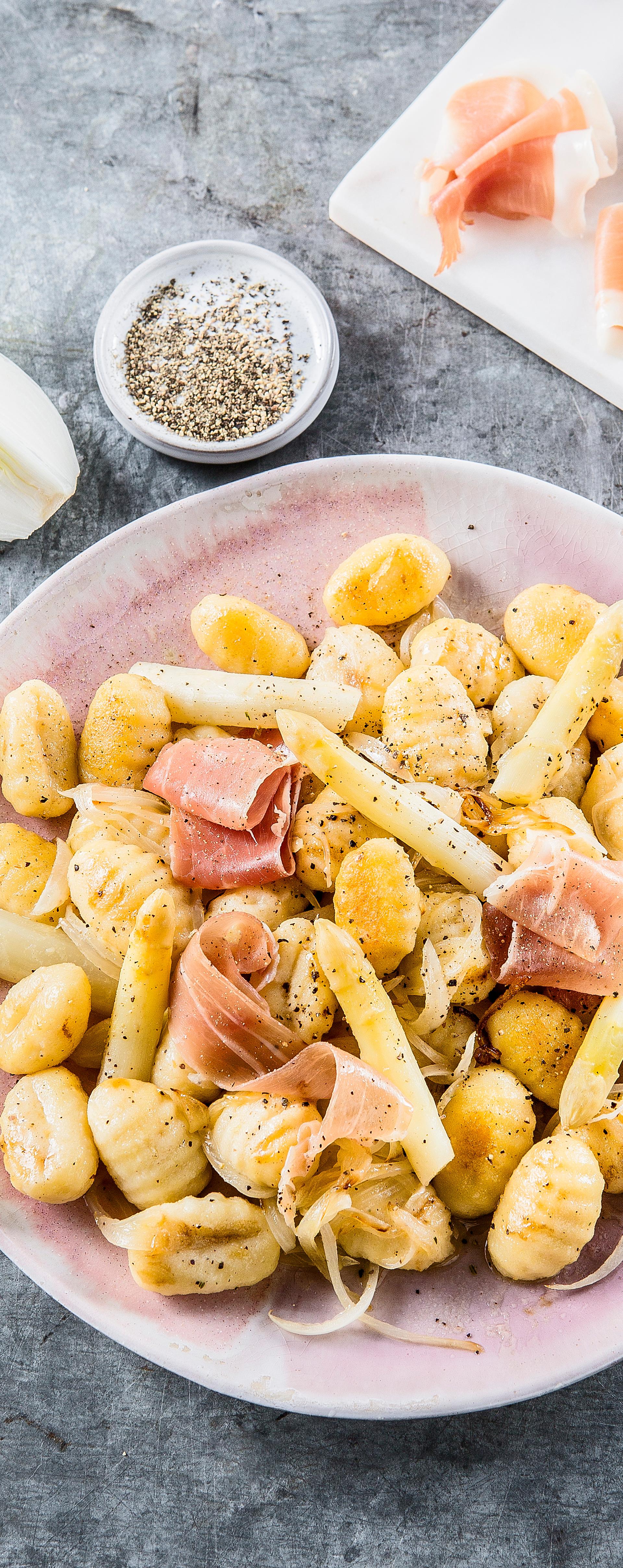 Gnocchi aux asperges blanches