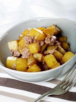 Kartoffeln mit Sojamilch