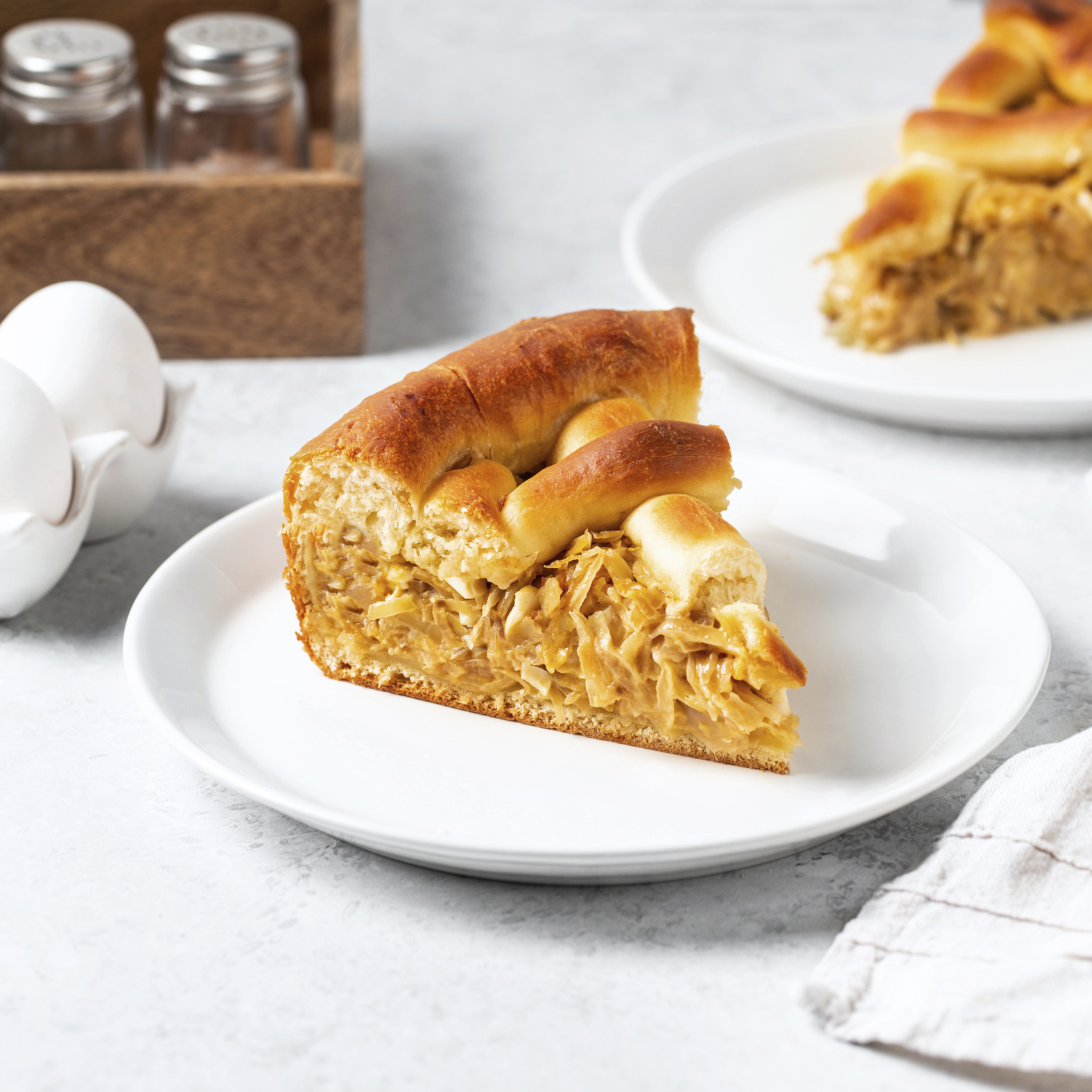 Torta con cavolo e uovo