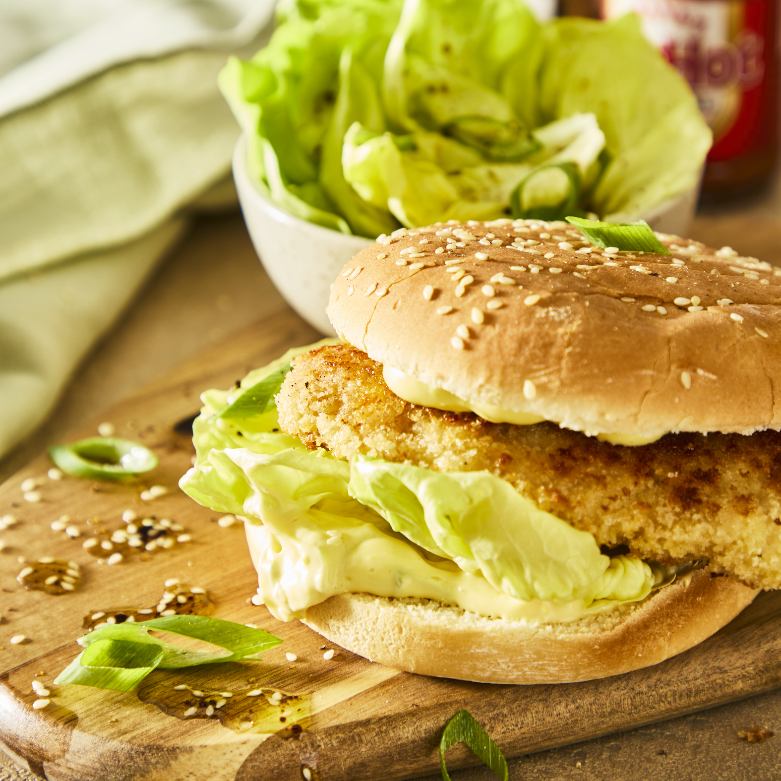 Hamburguesa al estilo McChicken