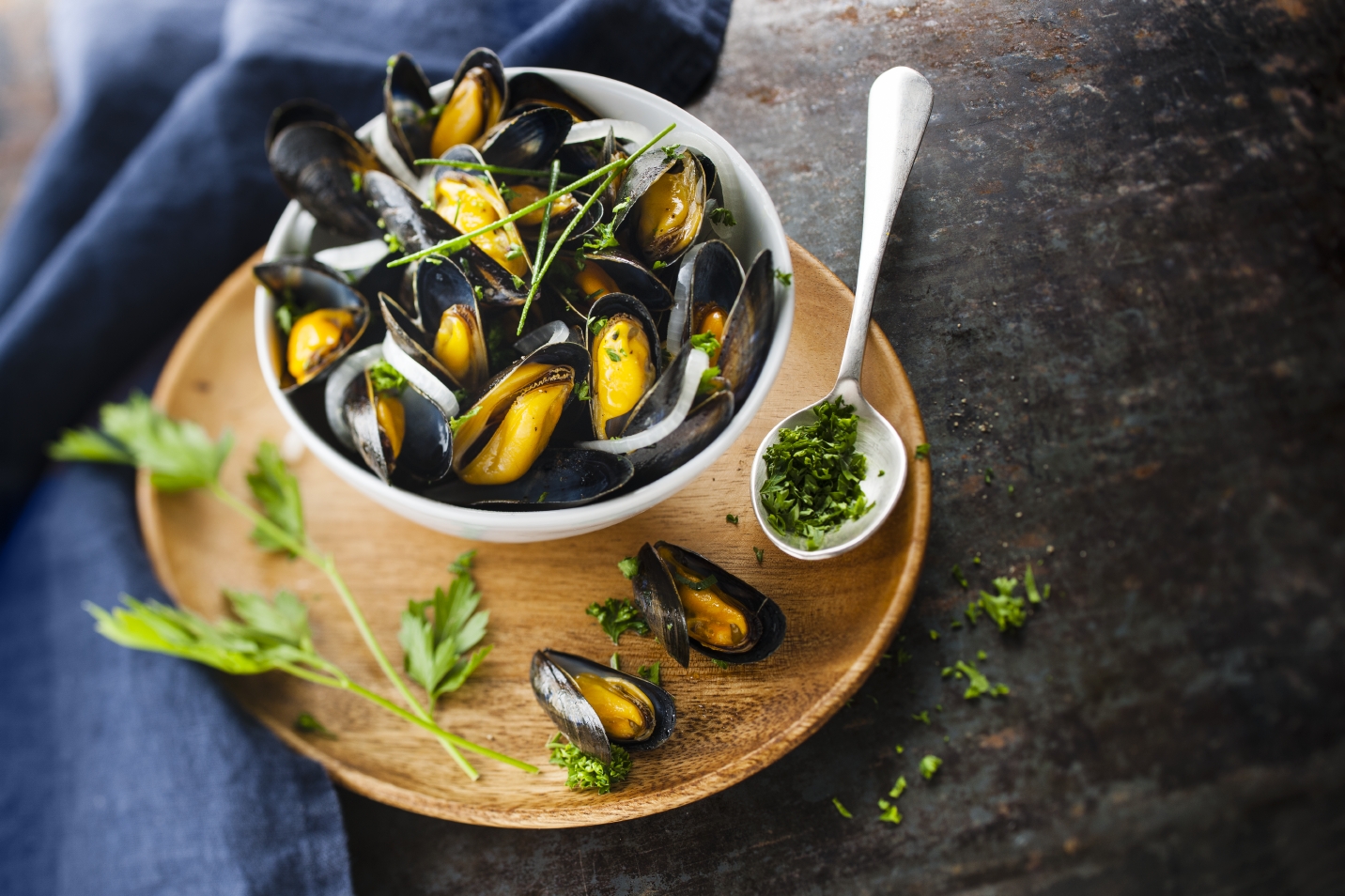 Mejillones al vino blanco