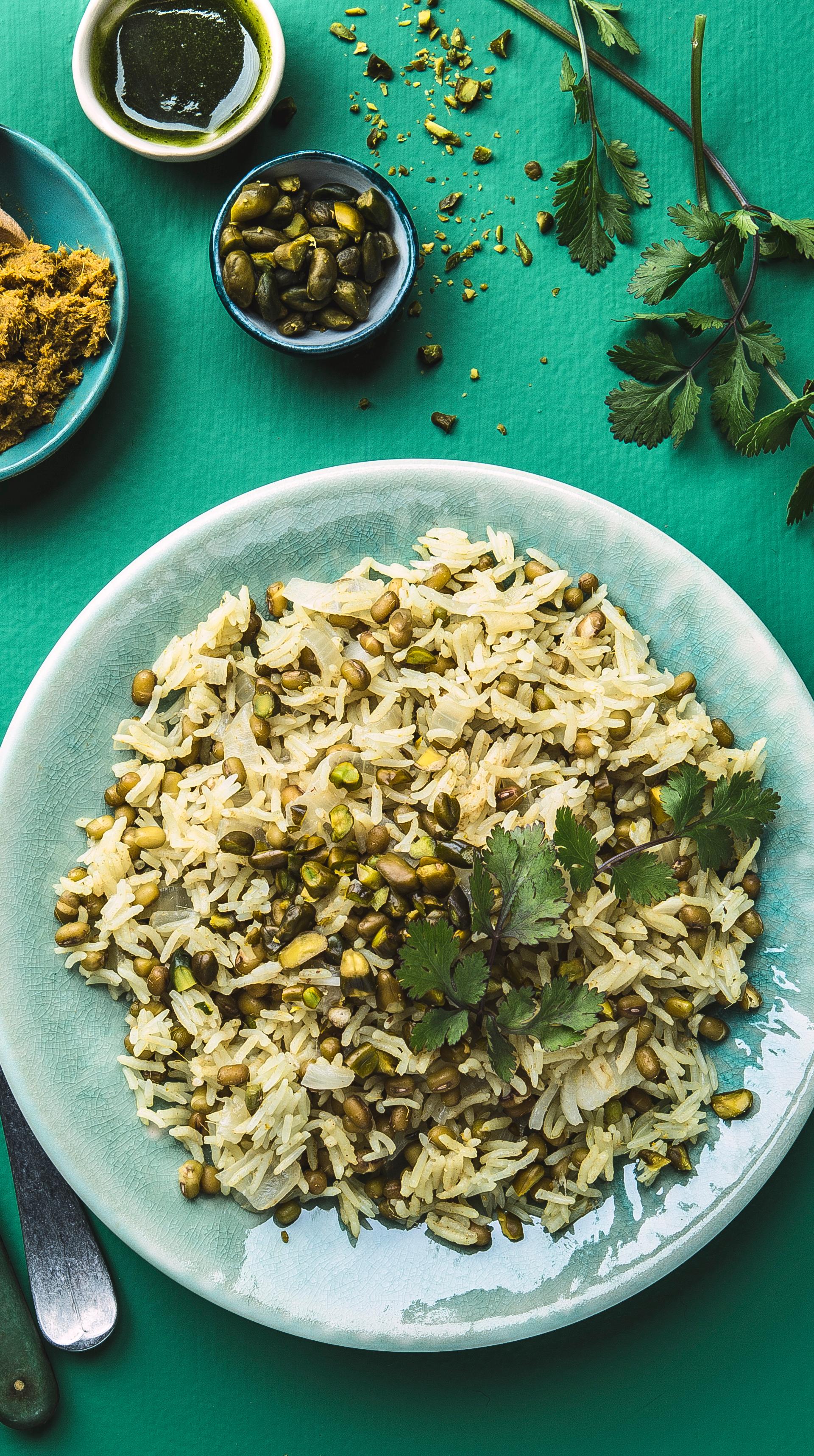 Grünes Reiscurry mit Mungobohnen - Rezepte Cookeo | Krups