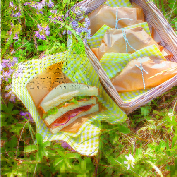 Pan de molde casero para sándwiches frescos