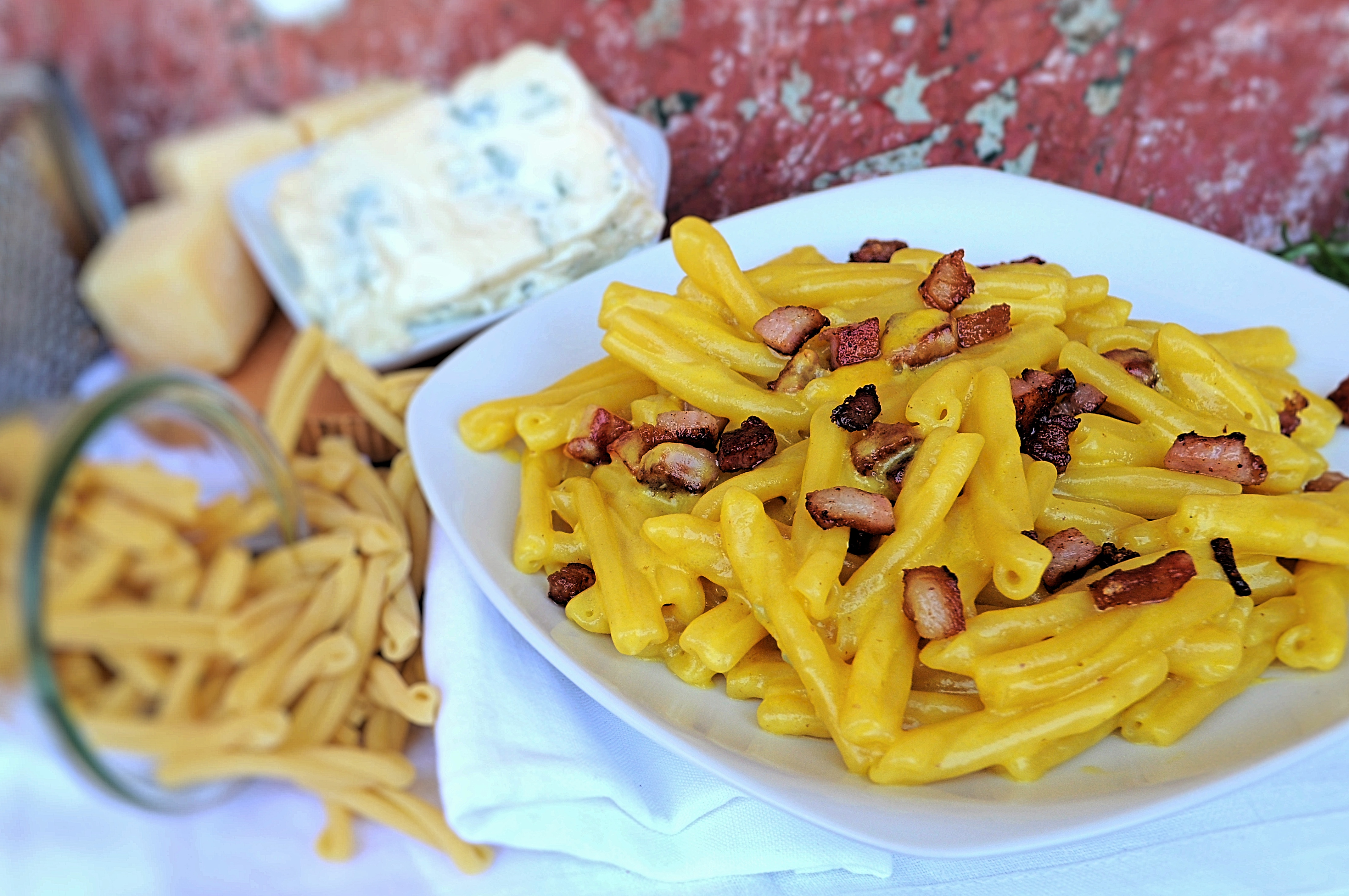 Pasta zafferano e gorgonzola