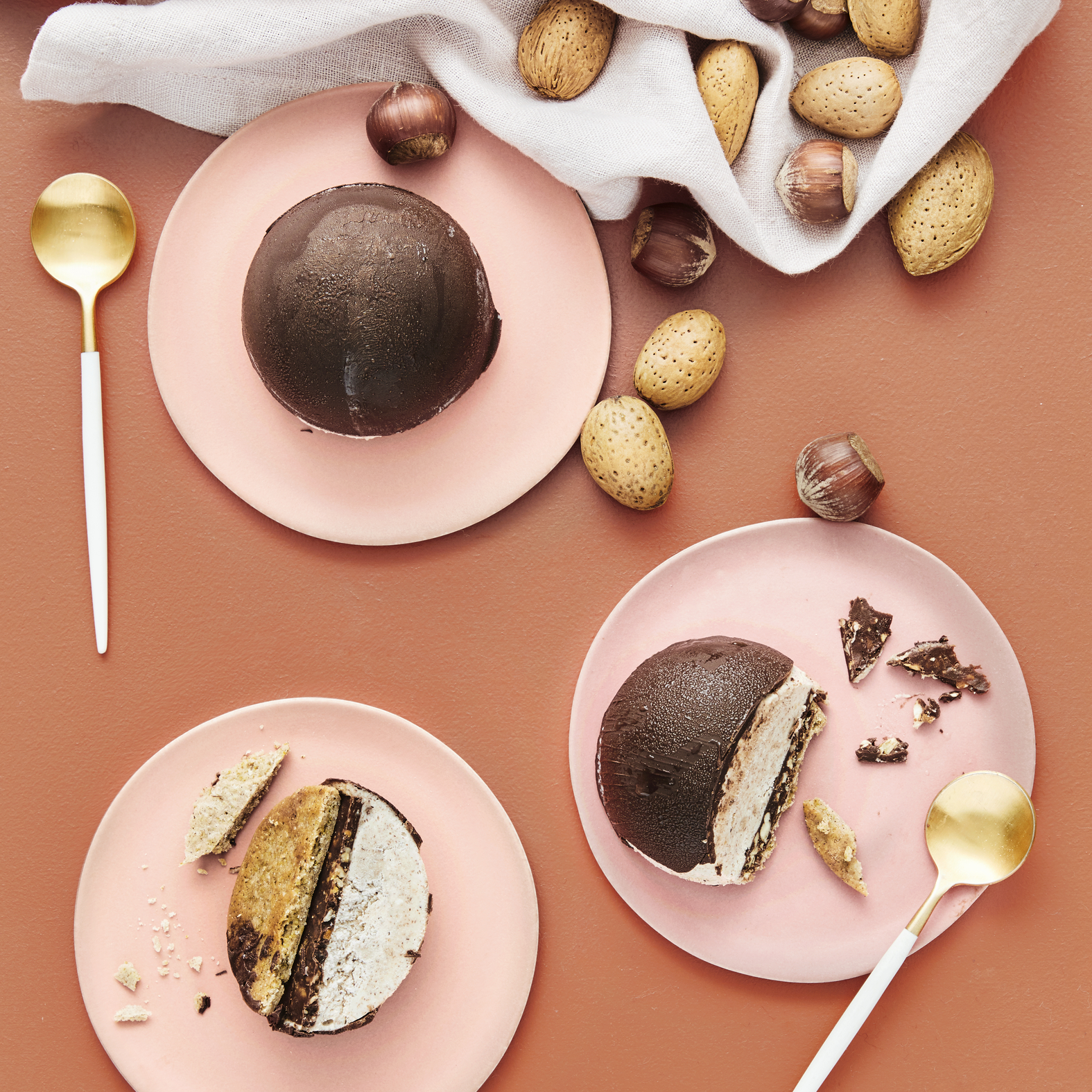 Schokoladen-Haselnuss-Kuppeln (laktose- und glutenfrei)
