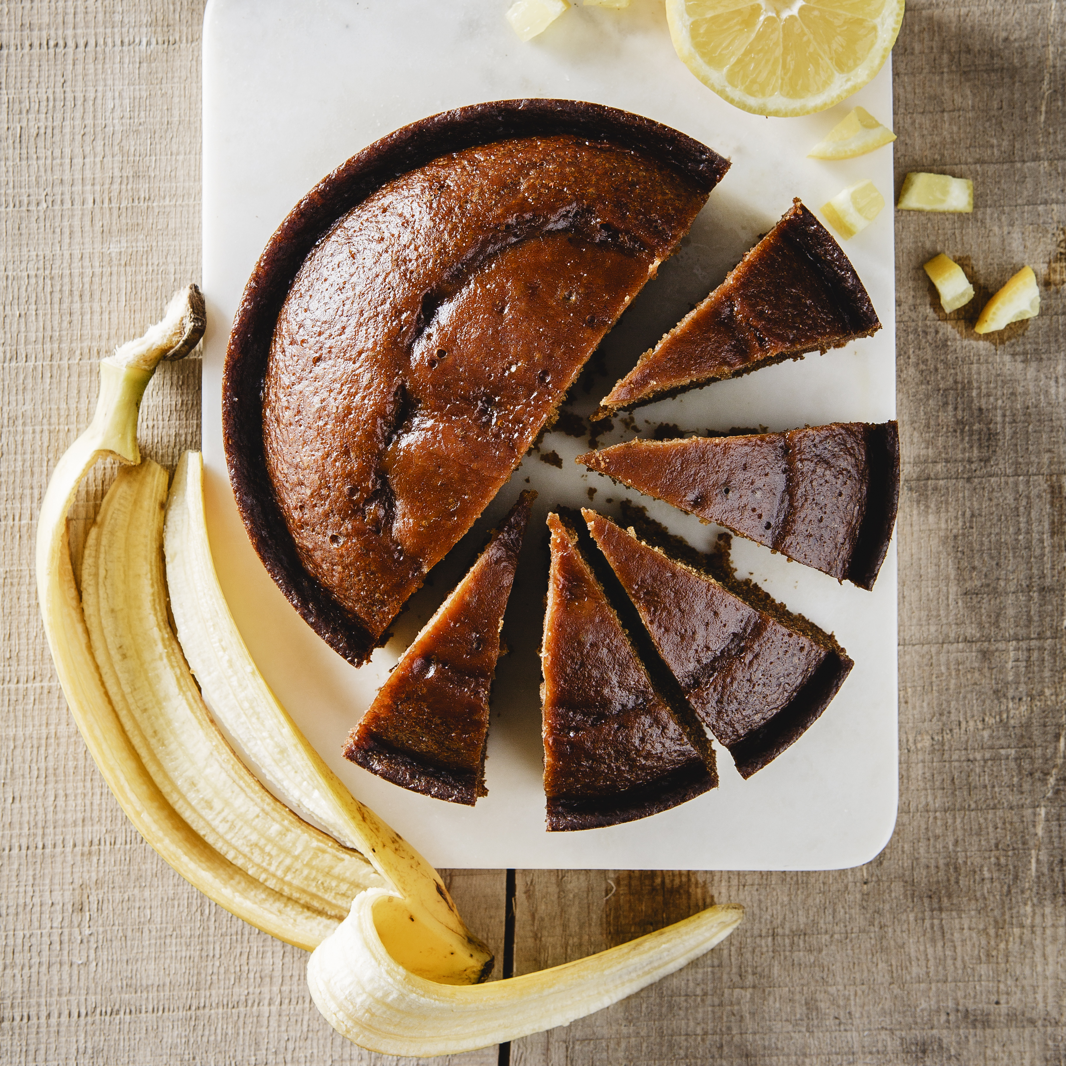 Pastel de cáscara de plátano