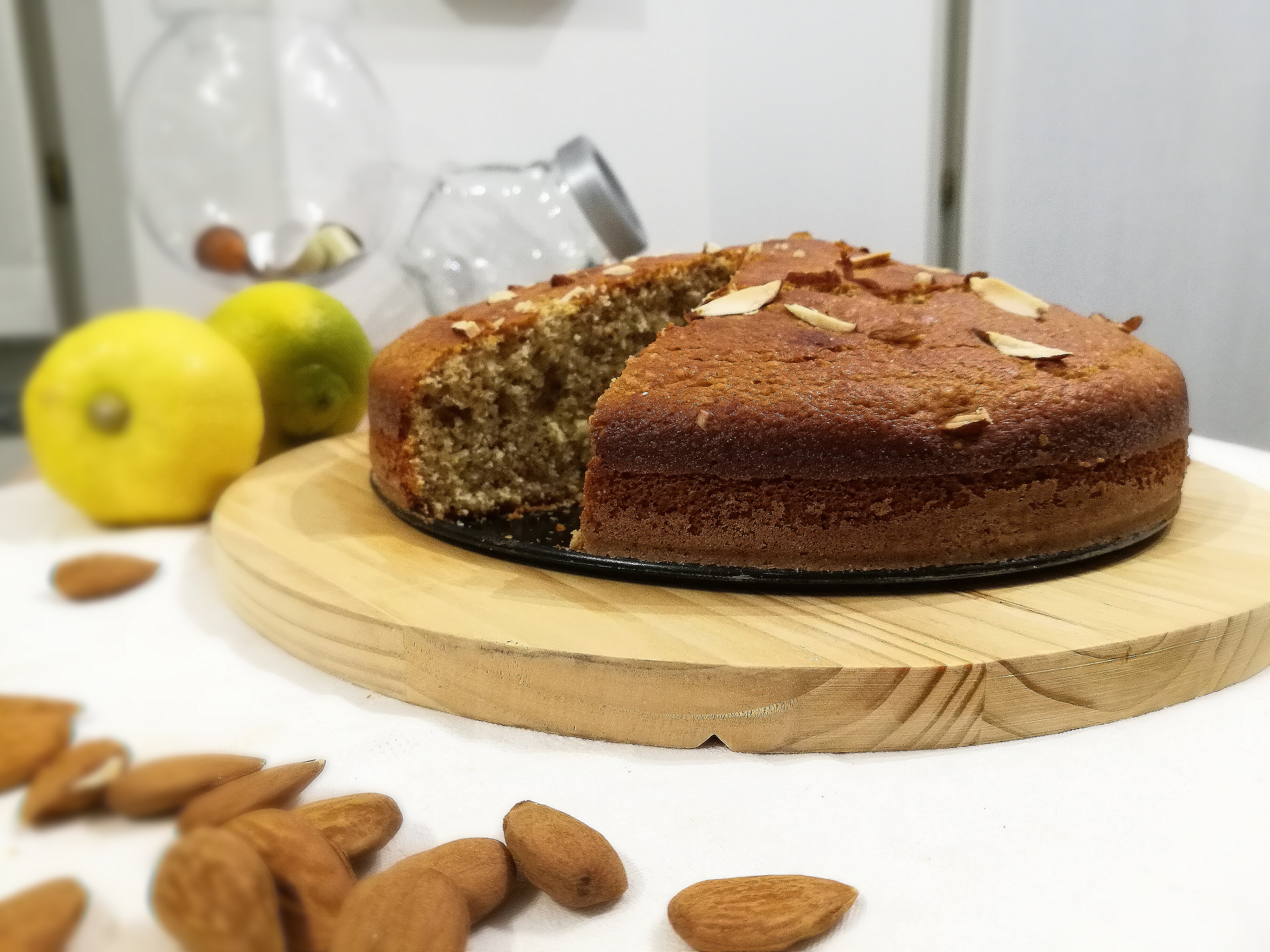 Torta di mandorle ricotta e limone